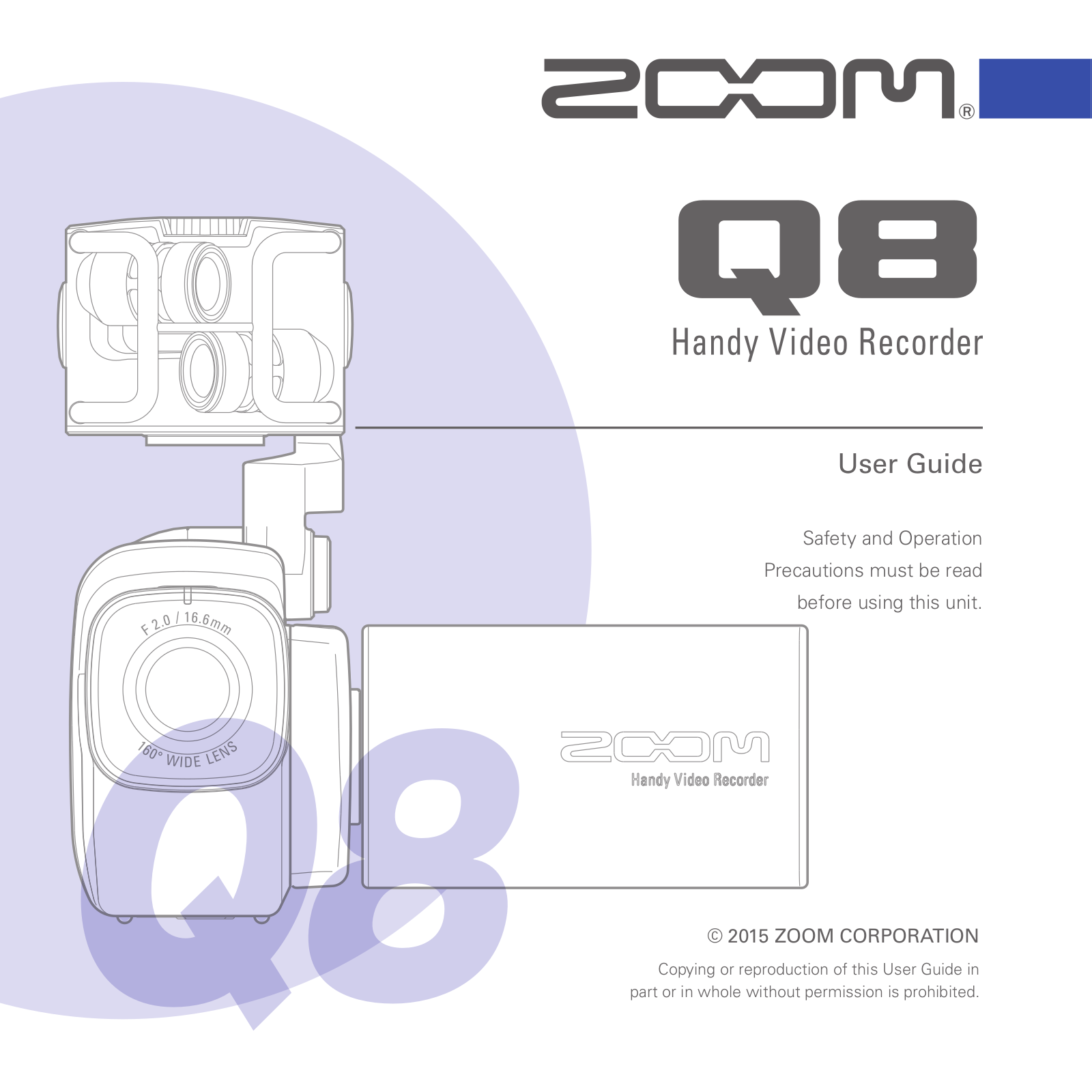 Zoom ZQ8 User manual