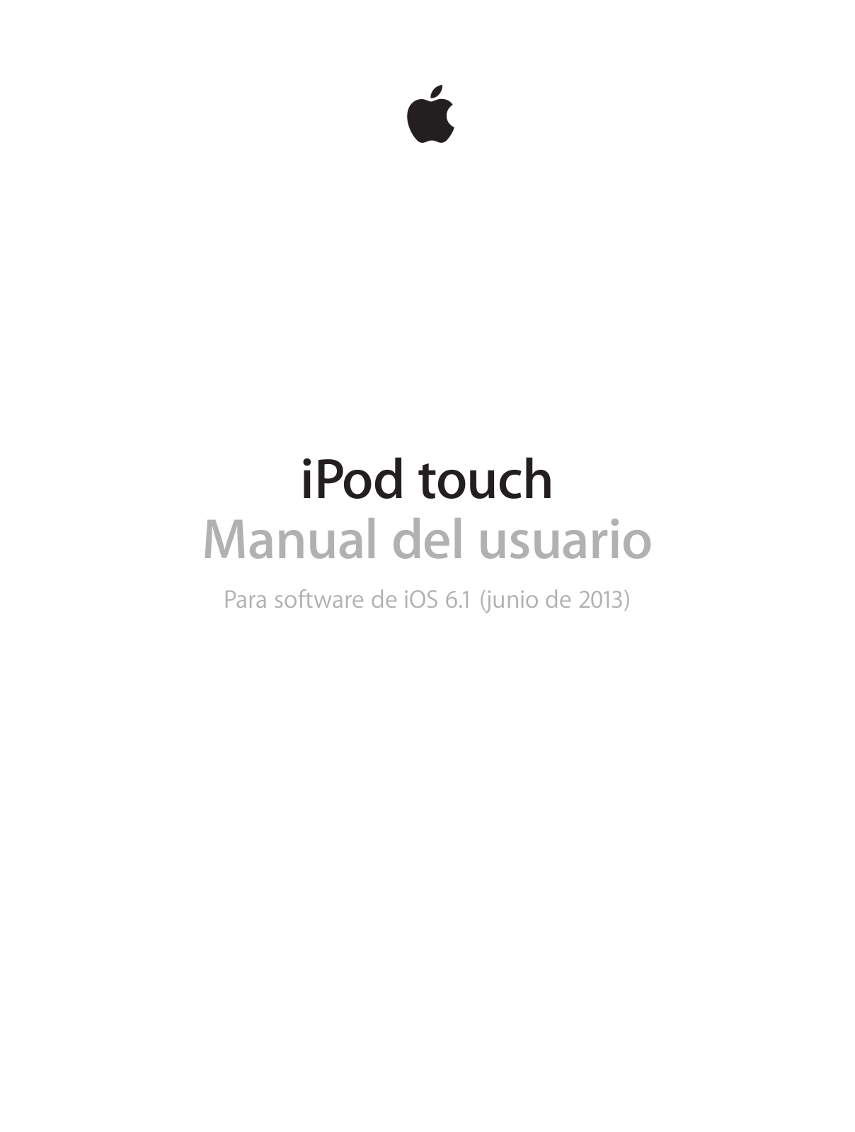 APPLE ipod touch IOS 6.1 User Manual