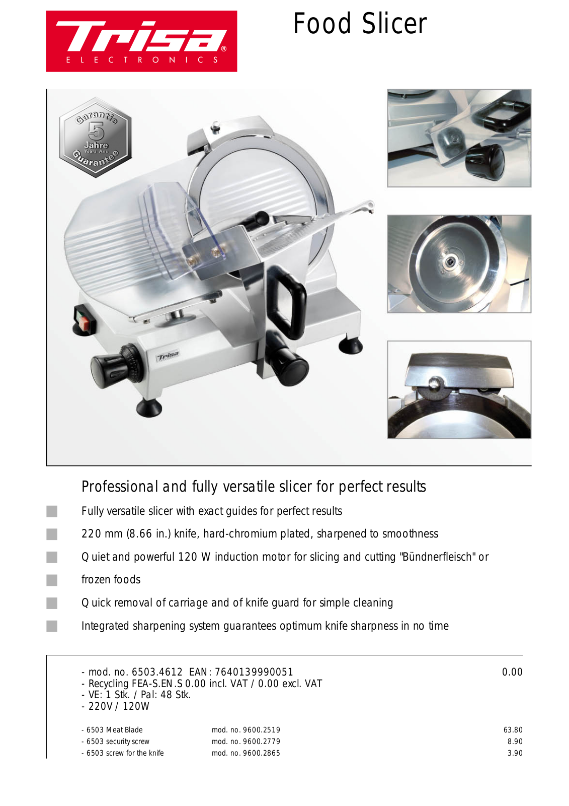 Trisa 6503.4612 User Manual