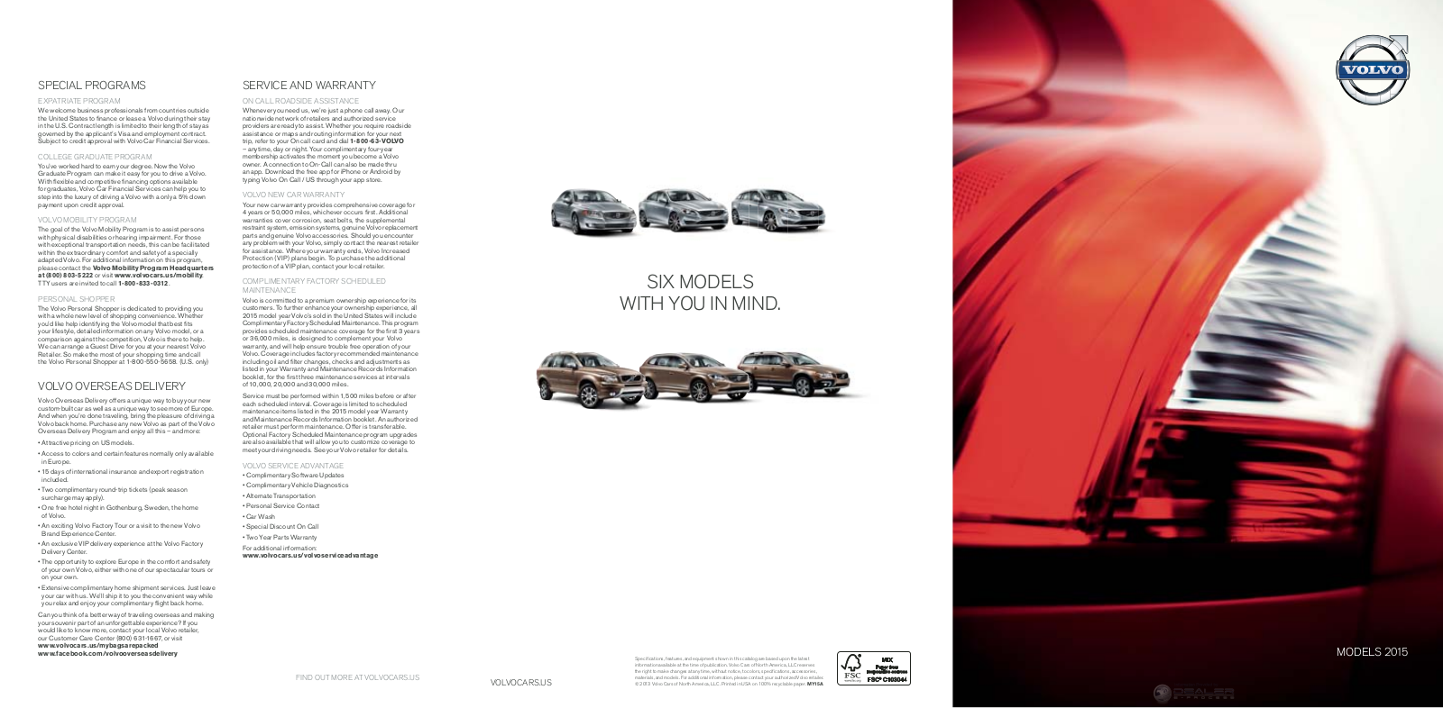 Volvo Fullrange 2015 Owner's Manual