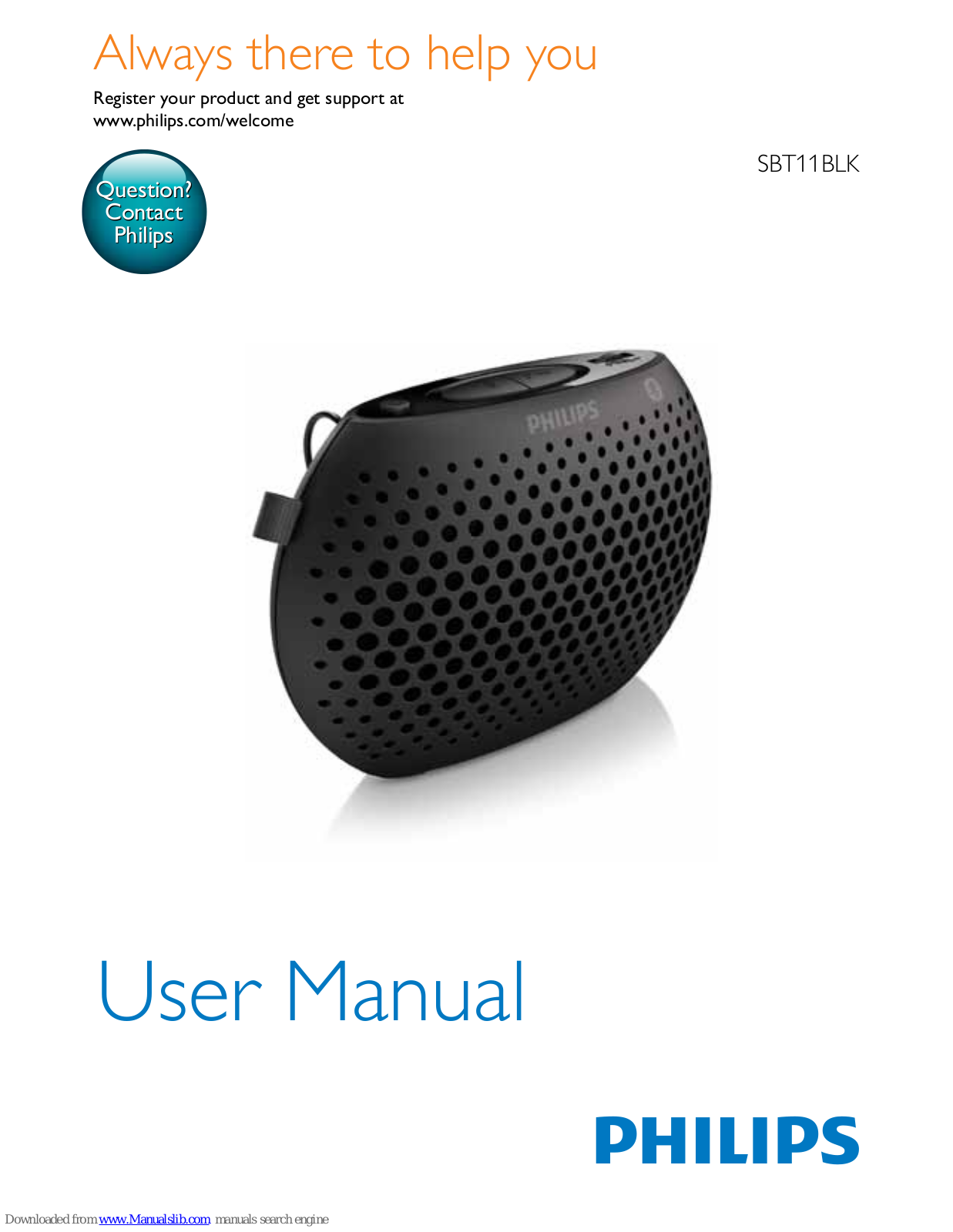 Philips SBT11BLK User Manual - ManualMachine.com