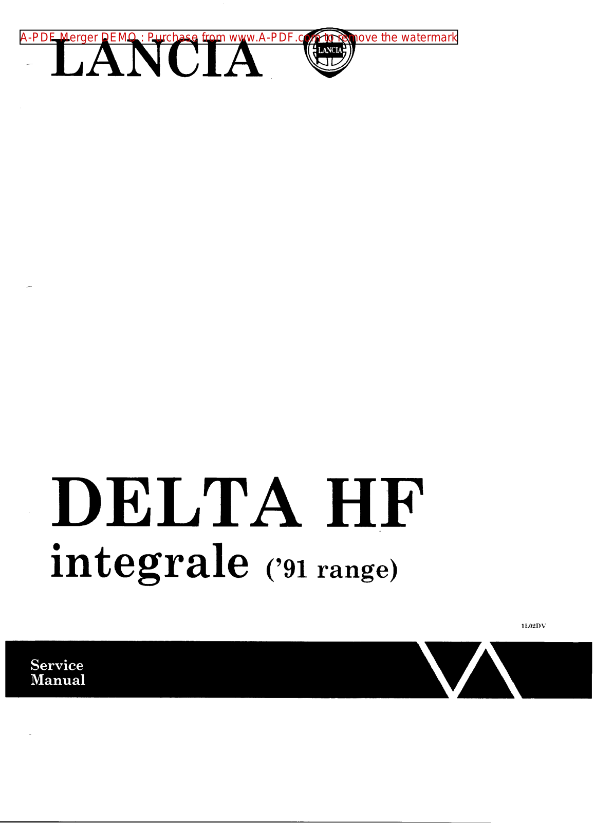 Lancia Delta 1991 Workshop Manual