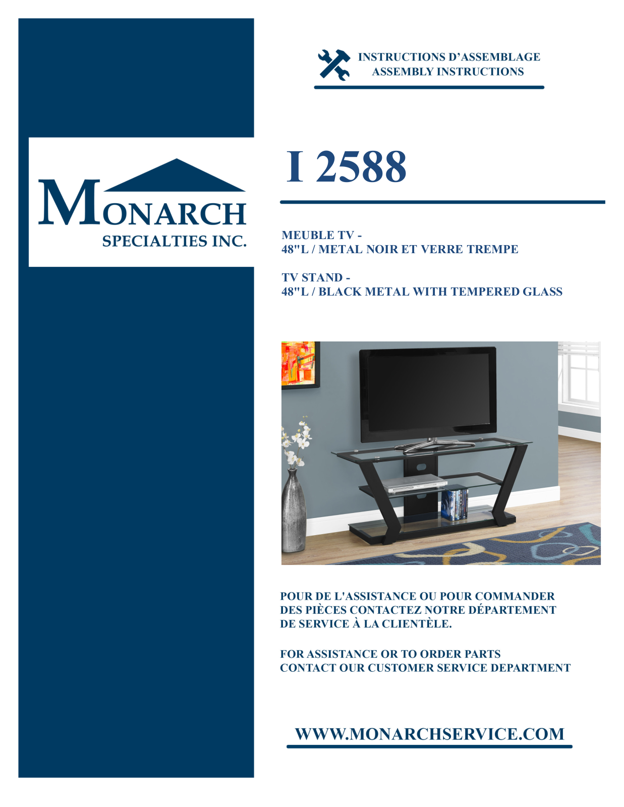 Monarch I2588 Assembly Guide