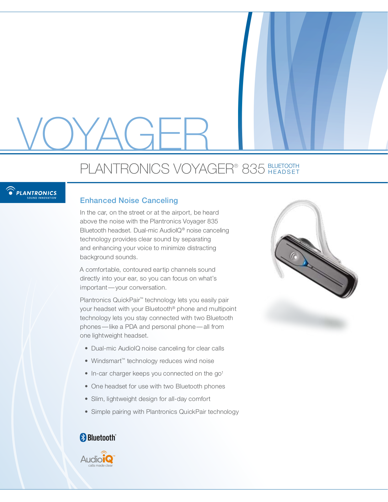 Plantronics Voyager 835 User Manual