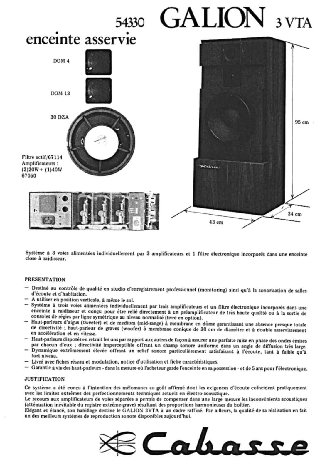 Cabasse Galion-3-VTA User guide - ManualMachine.com