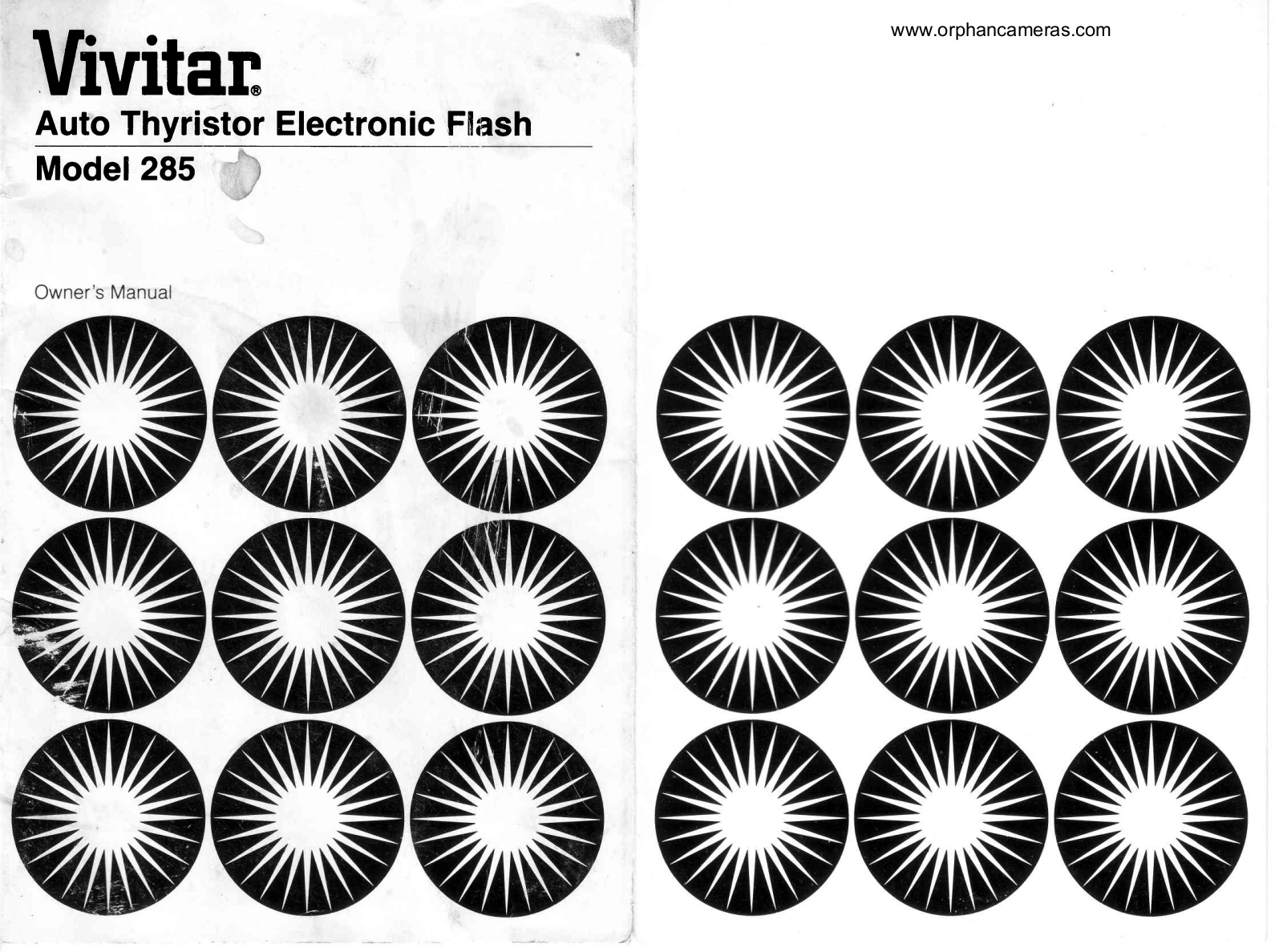 vivitar 285 User Guide