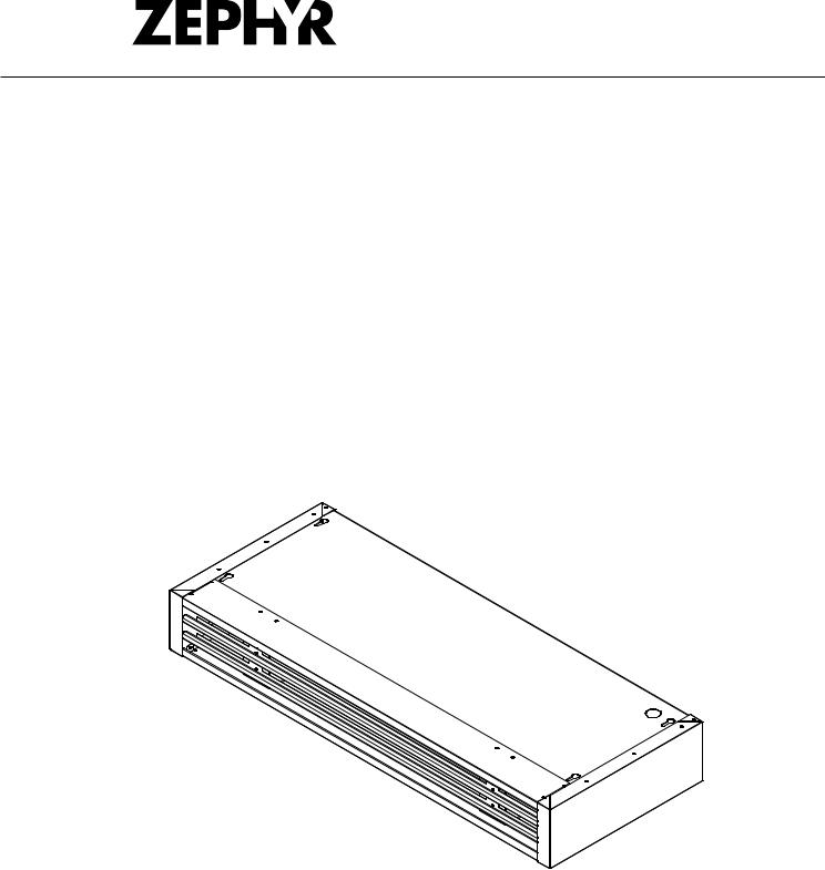 Zephyr ZRC-7000C, ZRC-7036C, ZRC-7042C, ZRC-7048C Installation Guide