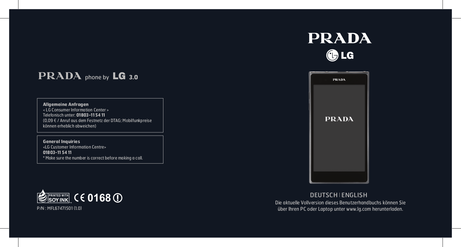 LG LG-P940 Operating Instructions