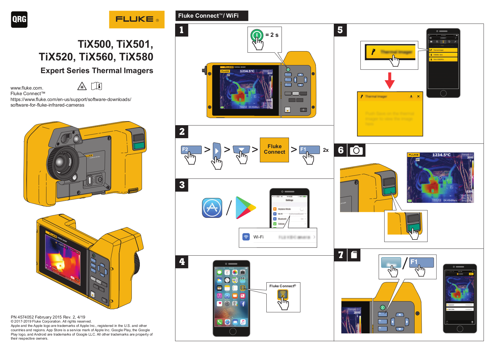 Fluke TiX501 Quick Start Guide