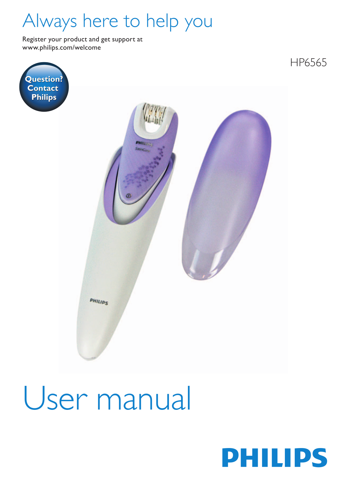 Philips Satin Intimate Depiladora para las zonas íntimas User Manual