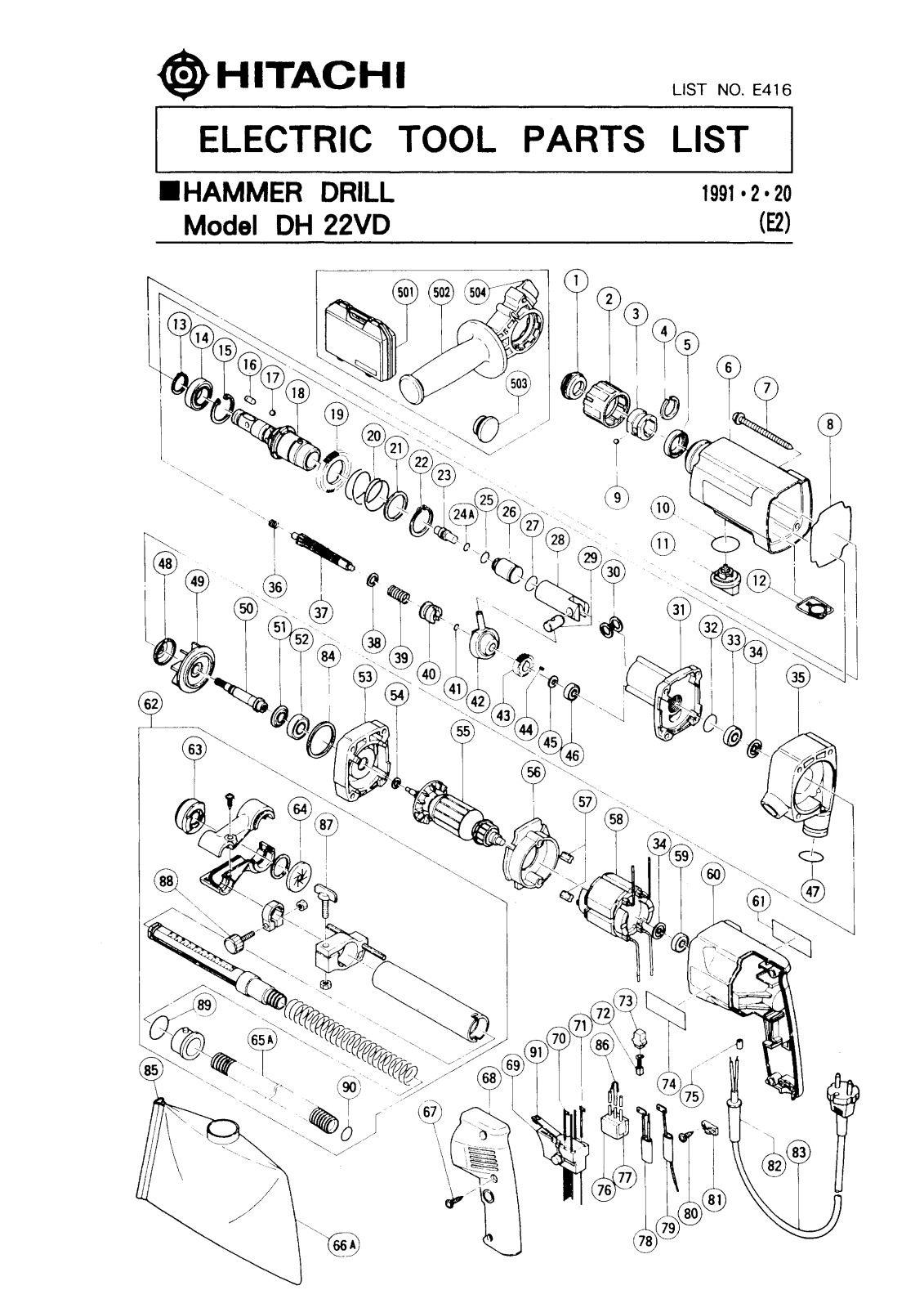 Hitachi DH22VD User Manual