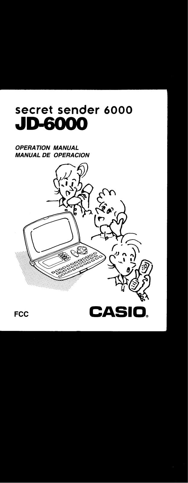 CASIO JD-6000 User Manual