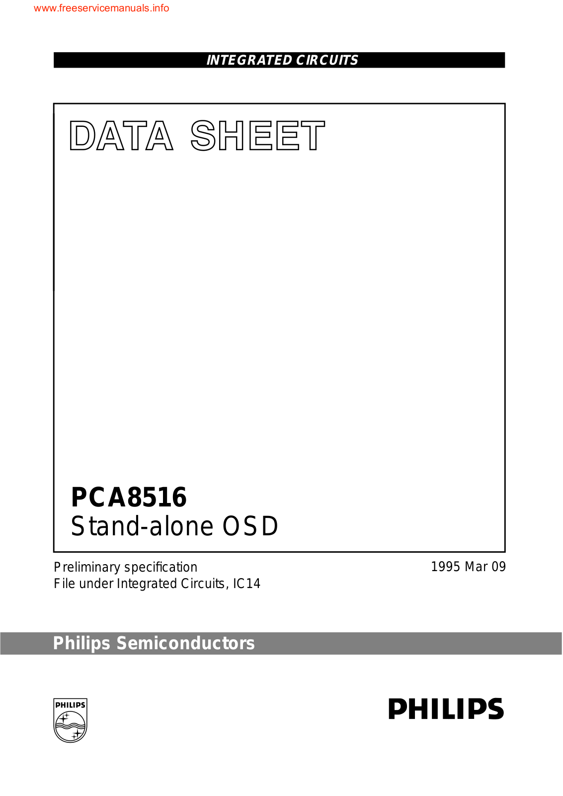 Philips pca8516 DATASHEETS