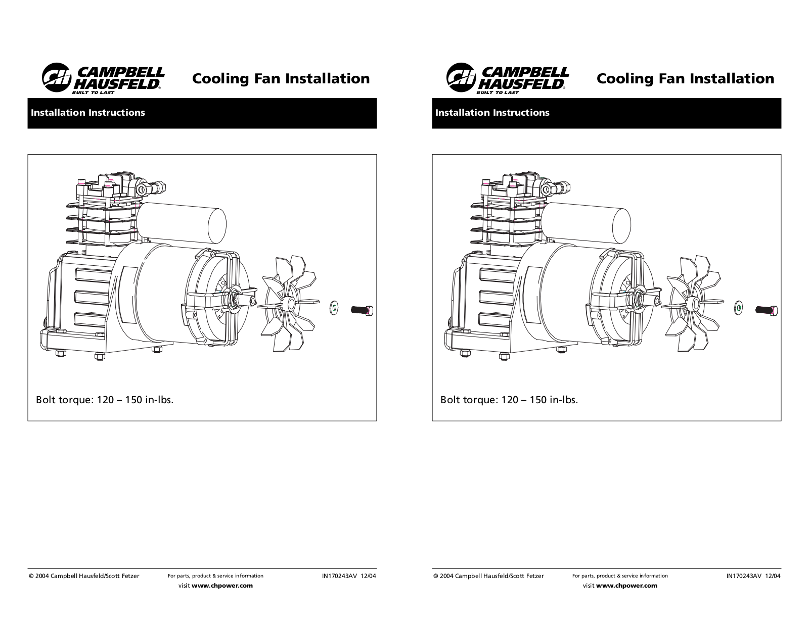 Campbell Hausfeld IN170243AV User Manual