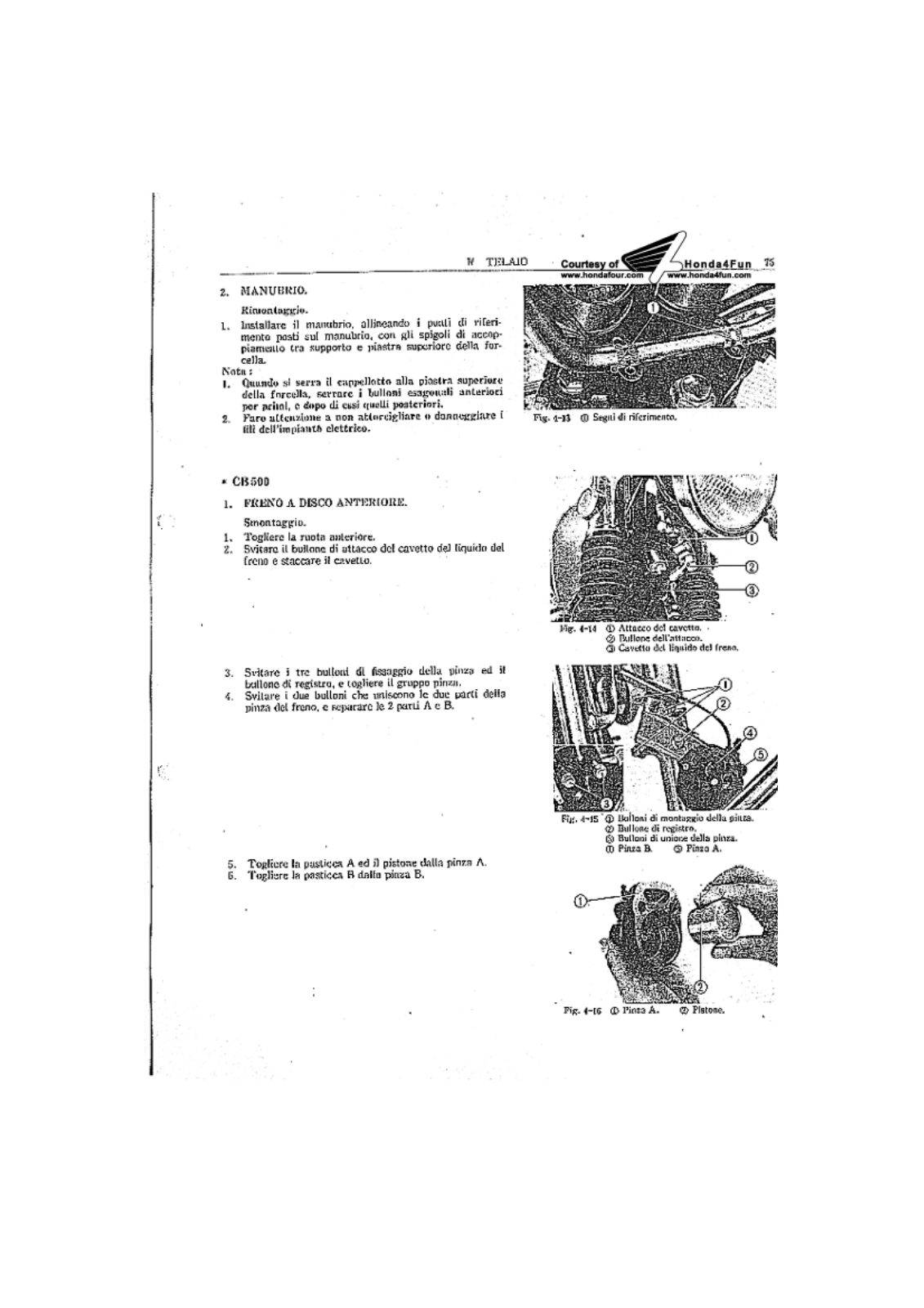 Honda CB350, CB500, CB750 Service Manual 4