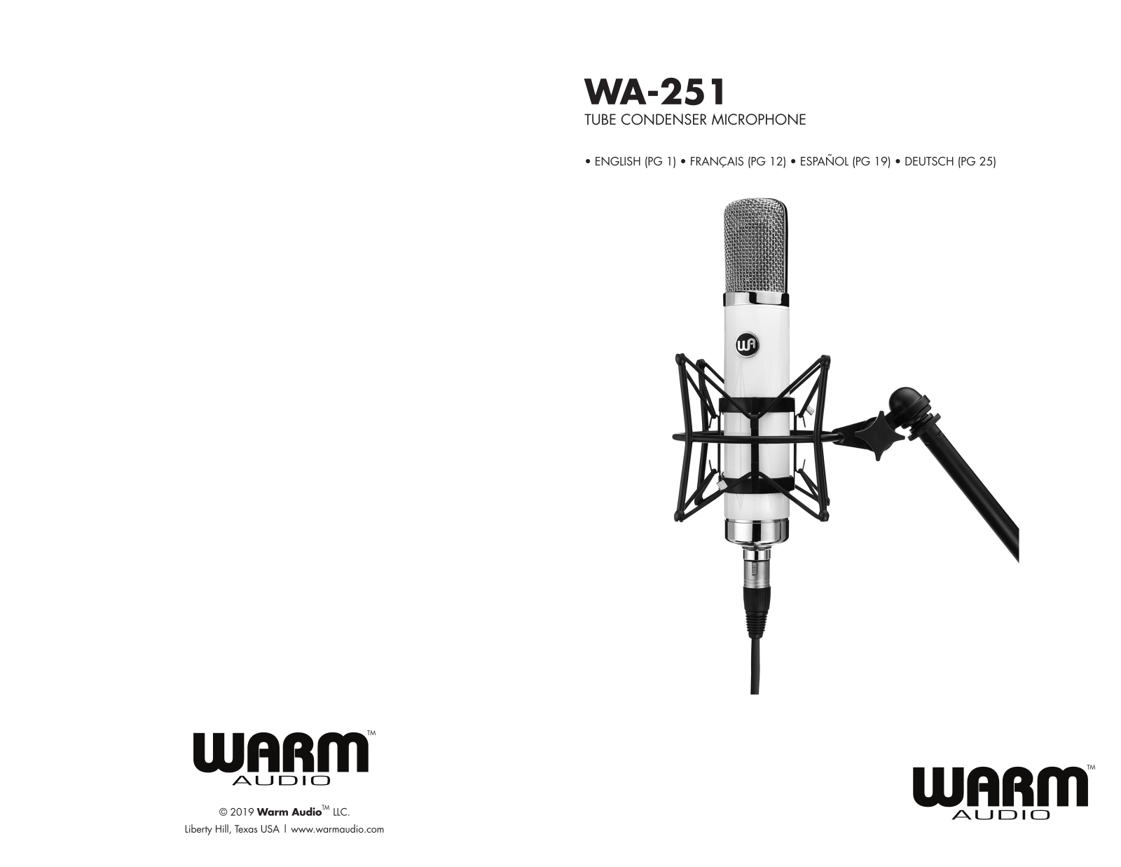 Warm Audio WA-251 User manual