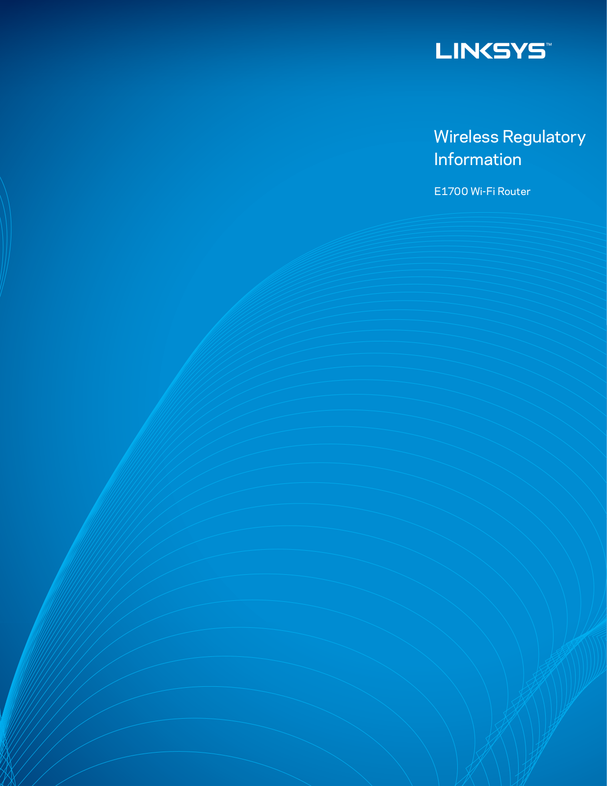 LINKSYS E1700 User Manual