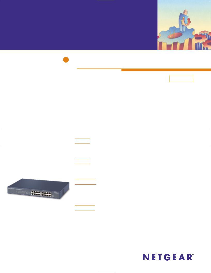 Netgear JFS516 DATASHEET