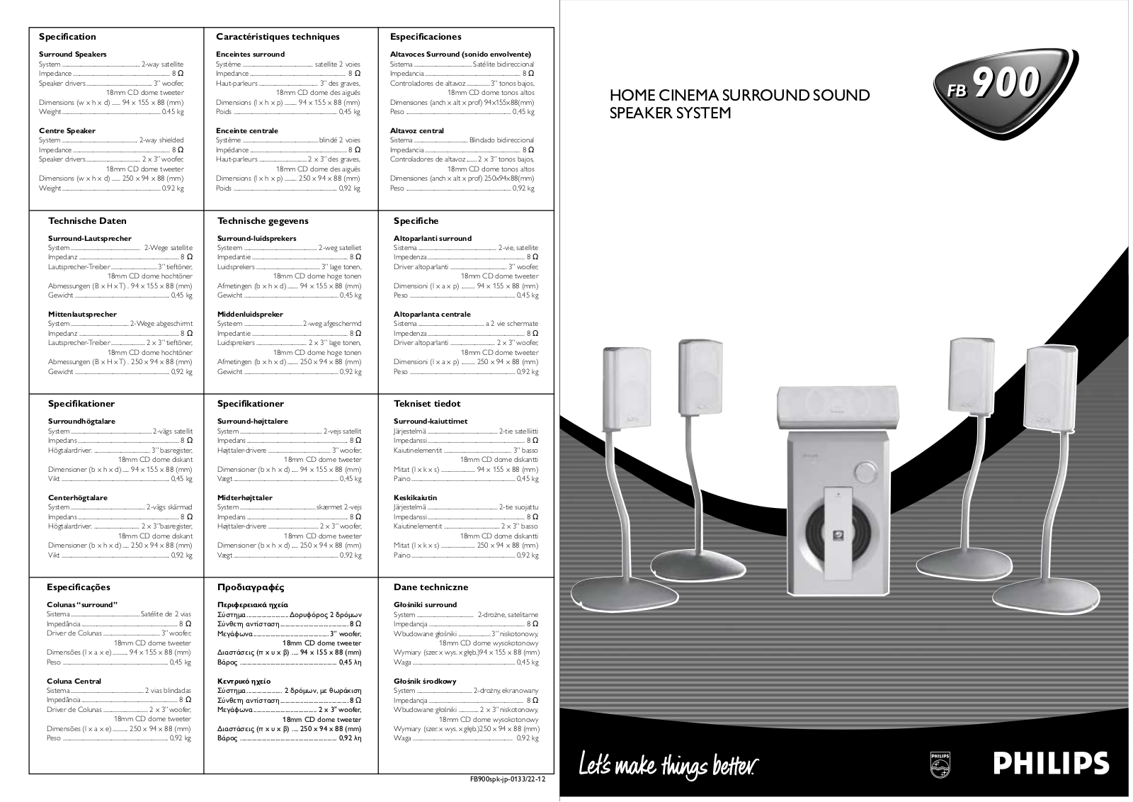 Philips FB 900 User Manual