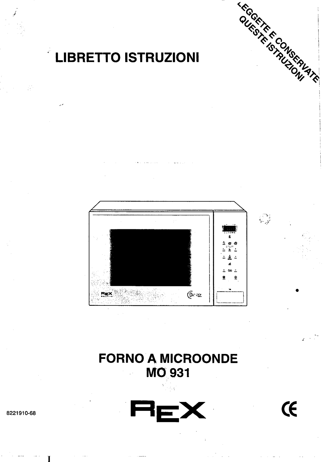 Rex MO931BE, MO931NE User Manual