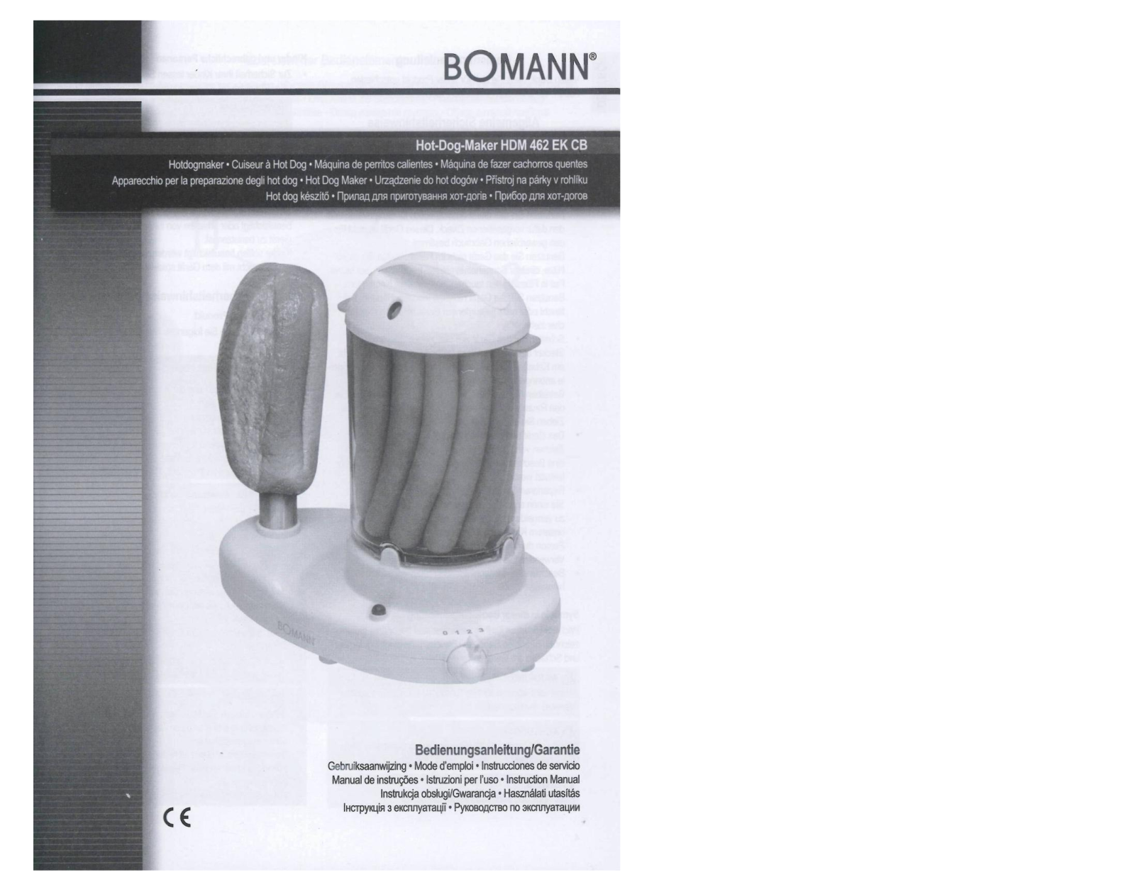 Bomann HDM 462 EK User Manual