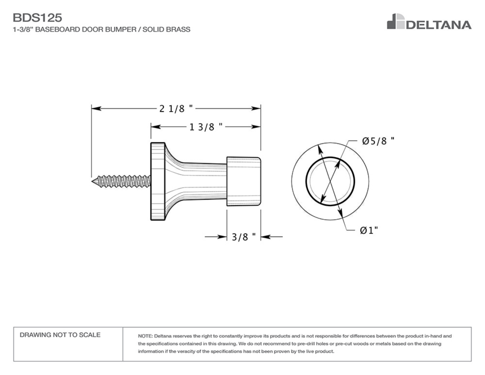 Deltana DLTA3059 Dimensions