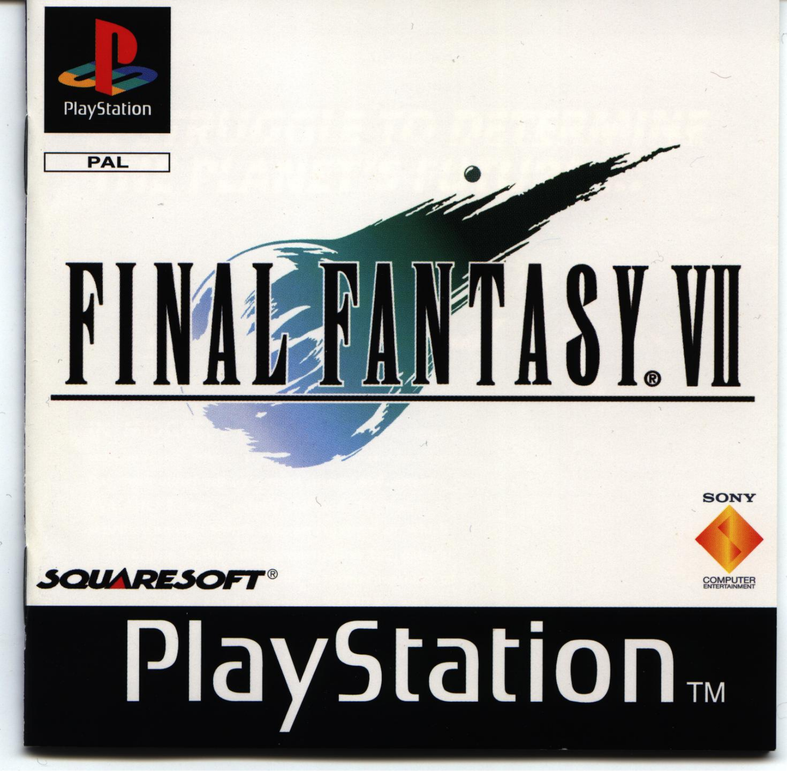 Games SONY PS & PSX FINAL FANTASY VII User Manual