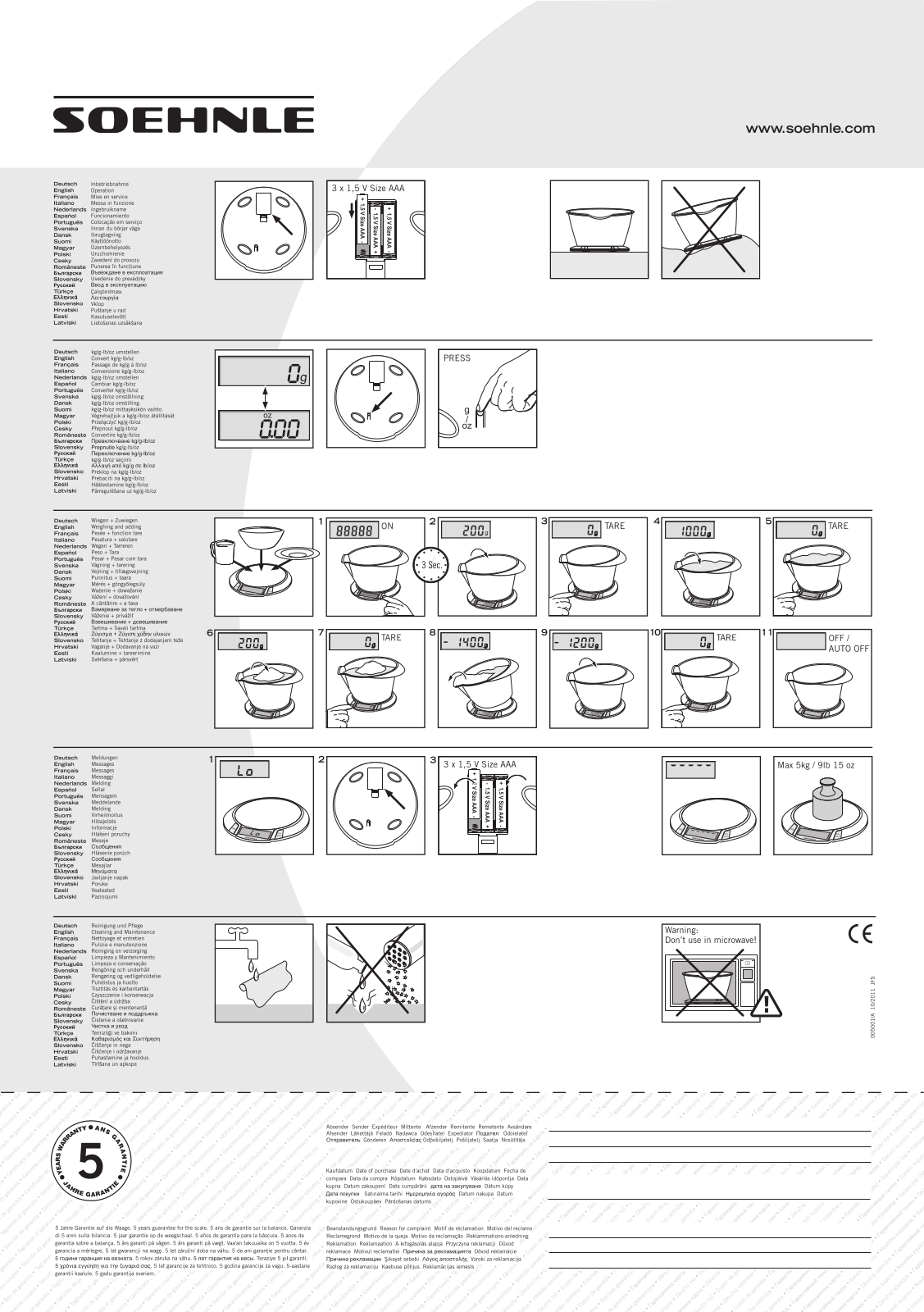 Soehnle 66111 User Manual