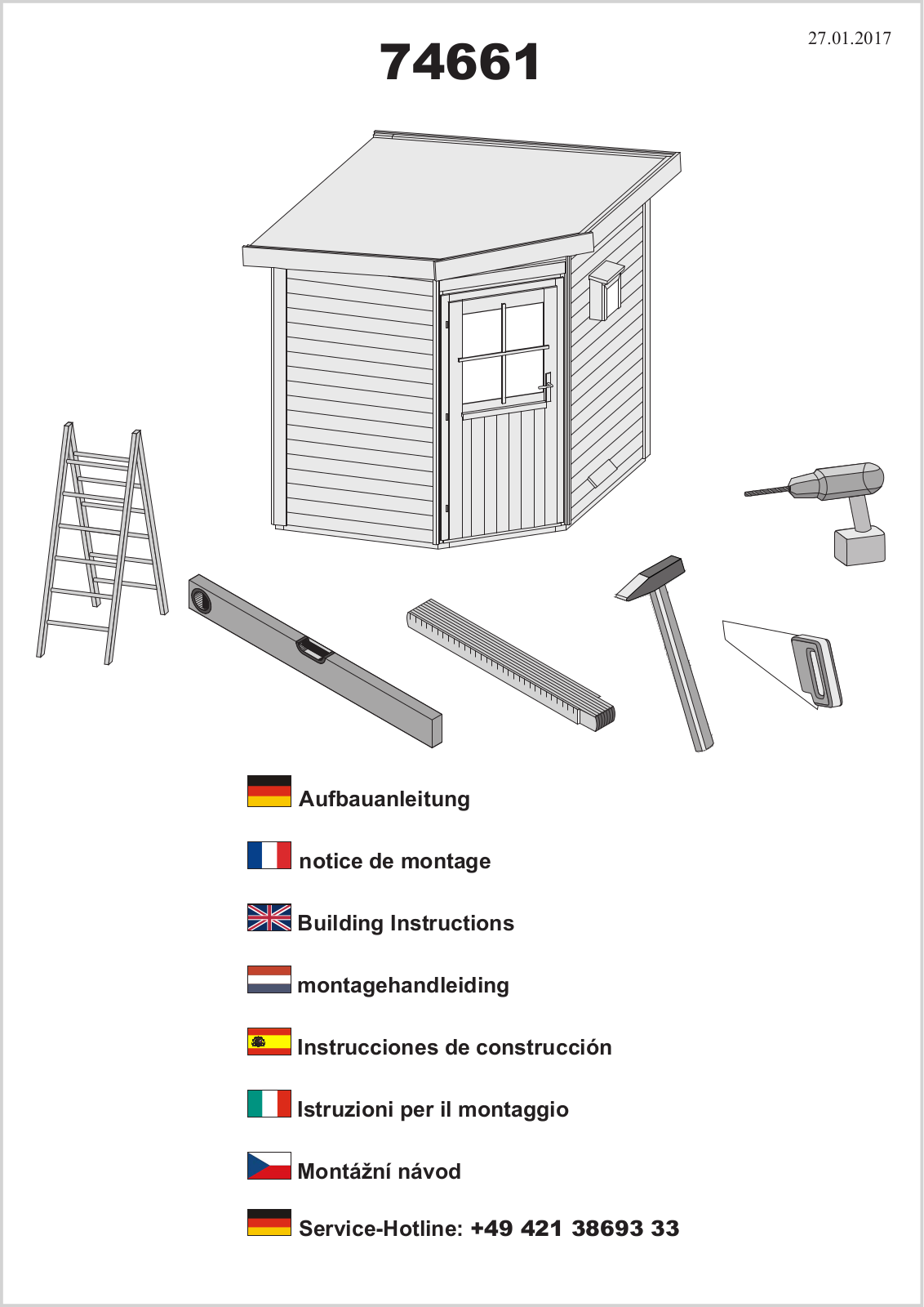 Karibu 74661 Assembly instructions