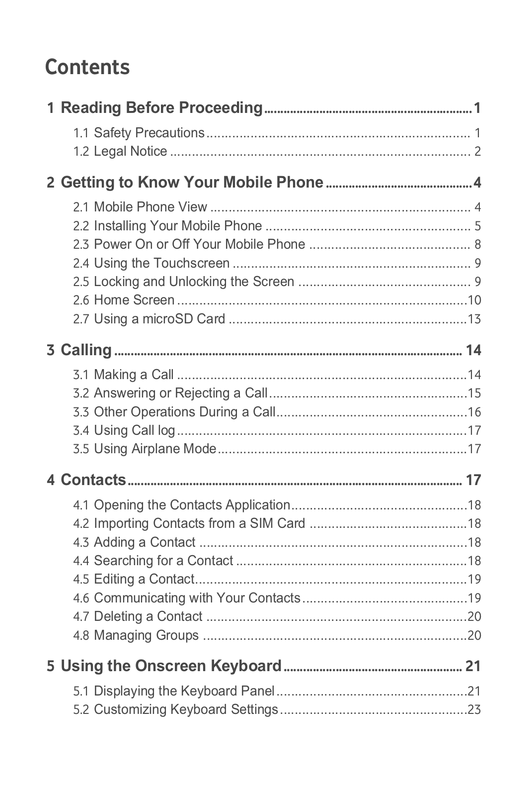 Huawei U8160 U User Manual