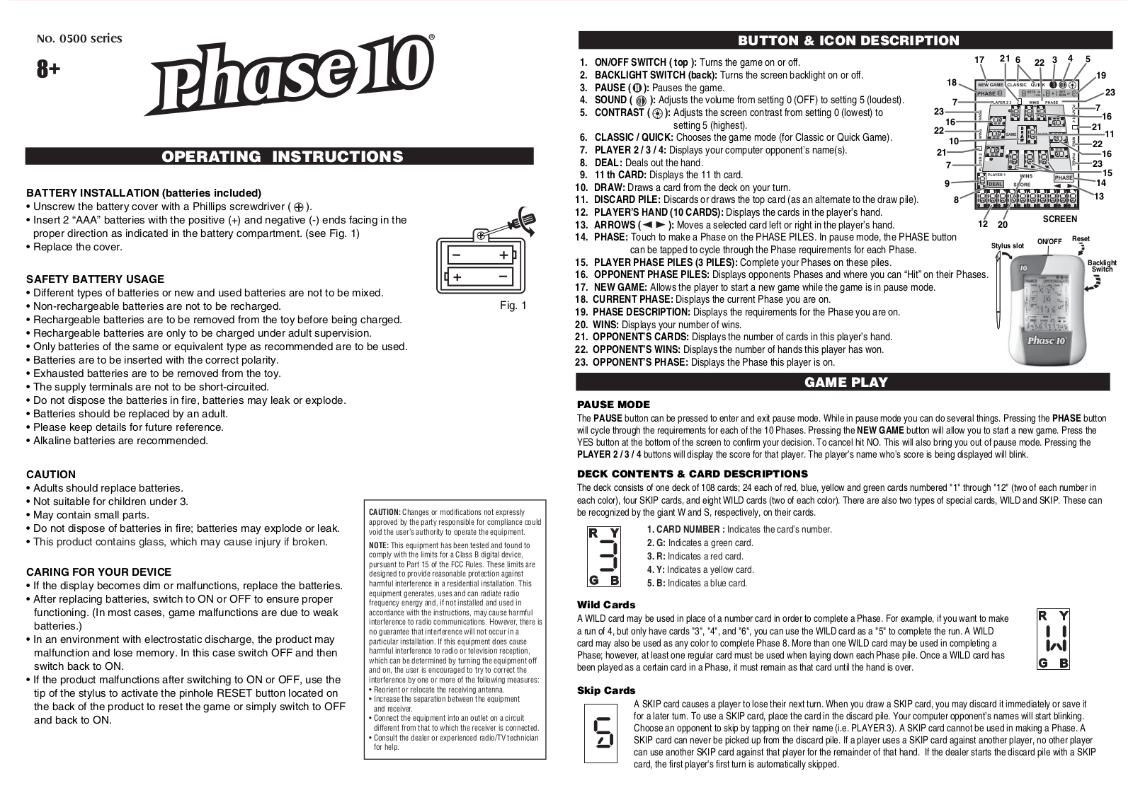 Techno Source 500, Phase 10 User Manual