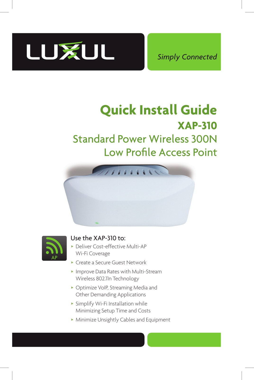 Luxul Wireless XAP310 User Manual - ManualMachine.com