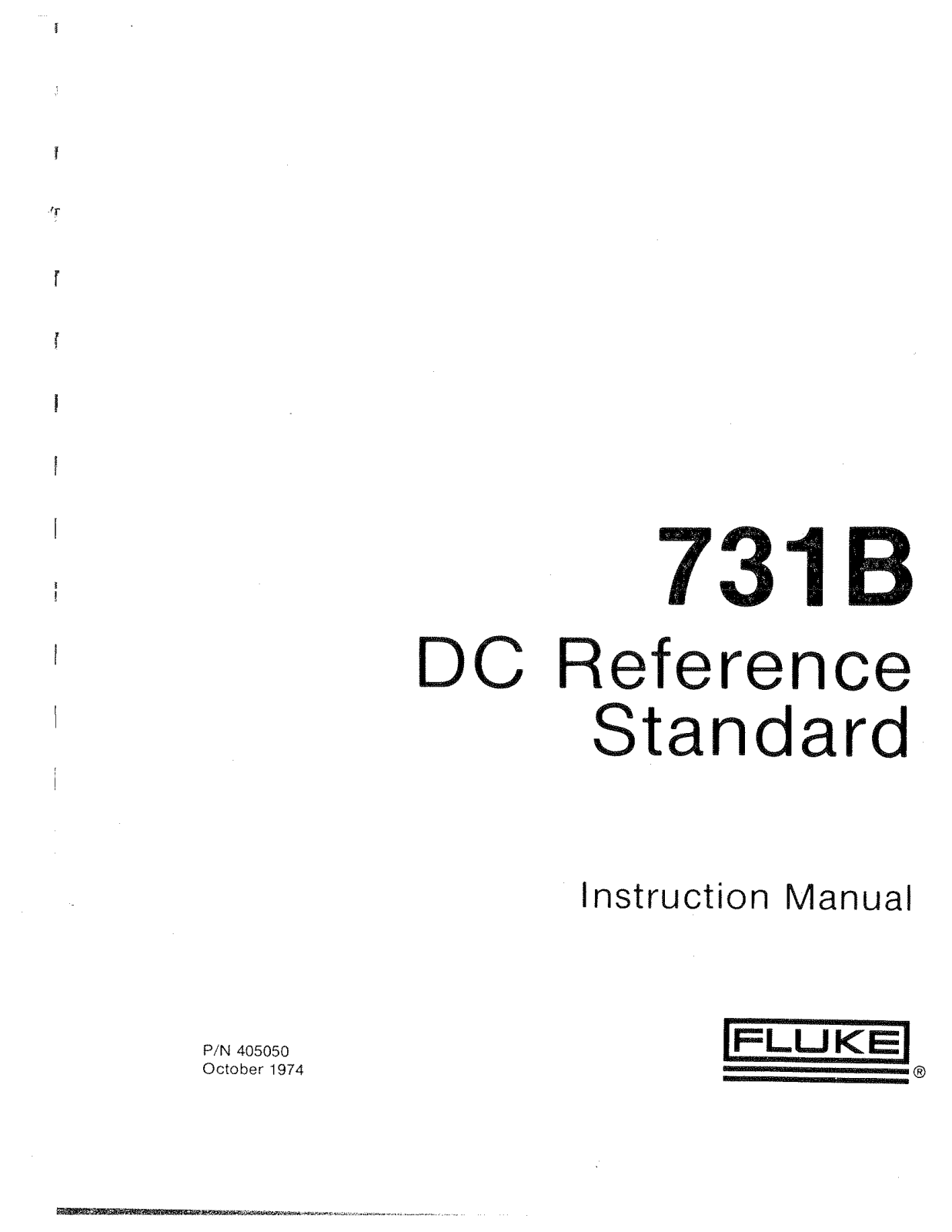 Fluke 731B Service manual