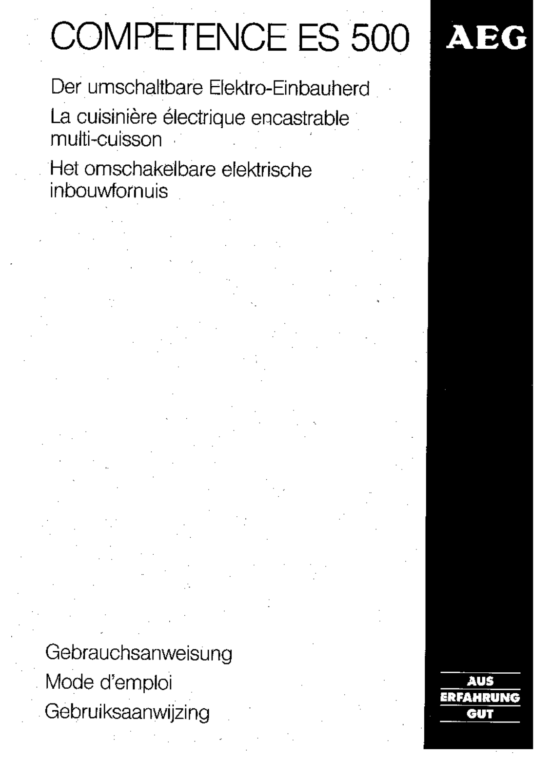 Aeg ES500 User Manual