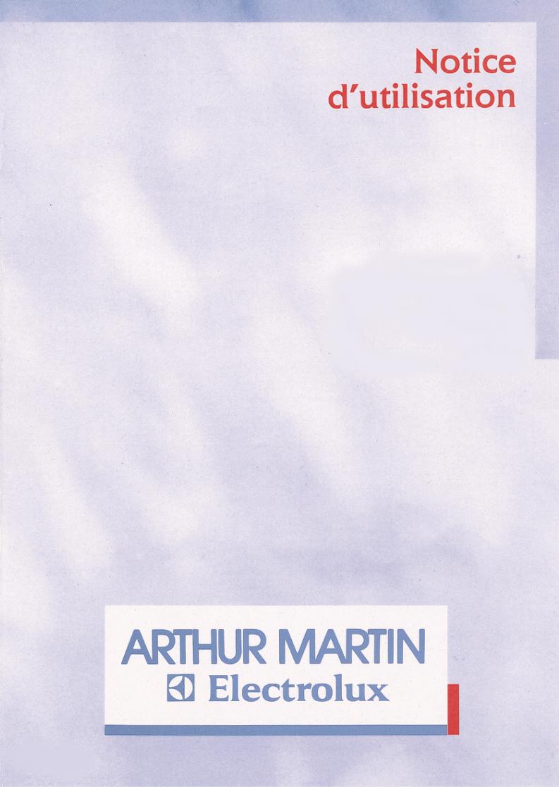 Arthur martin AW563F User Manual