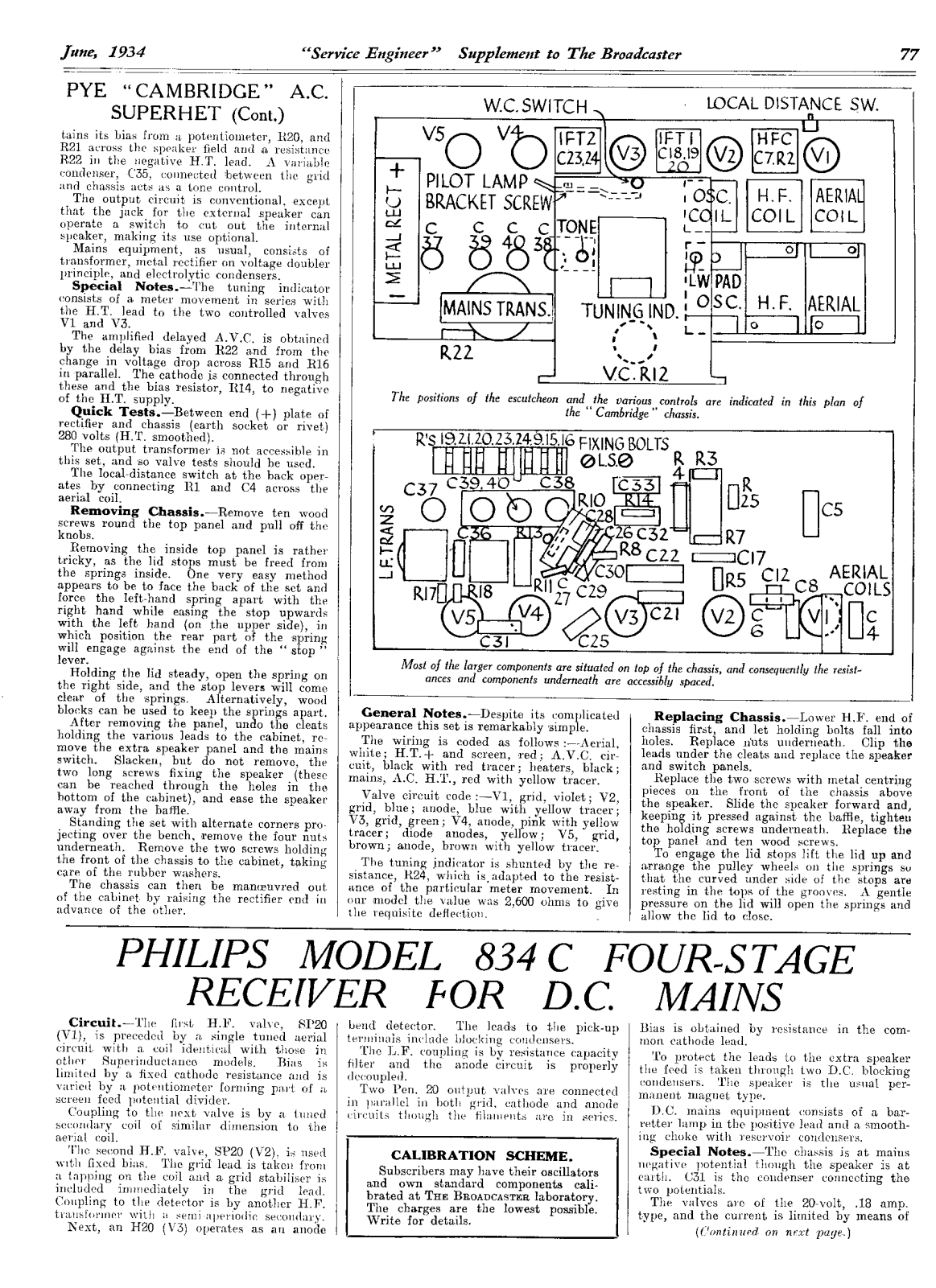 Philips 834-C Service Manual