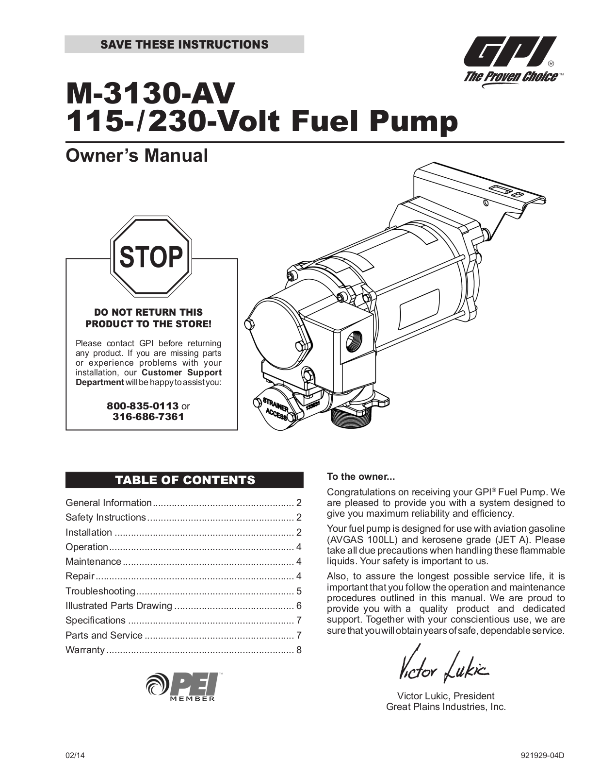 Gpi M-3130-AV User Manual