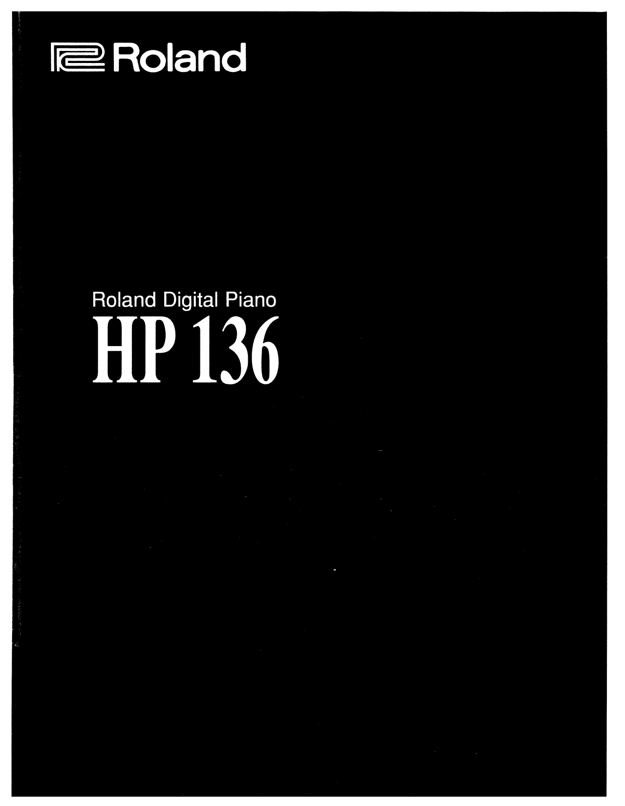 Roland HP-136 User Manual