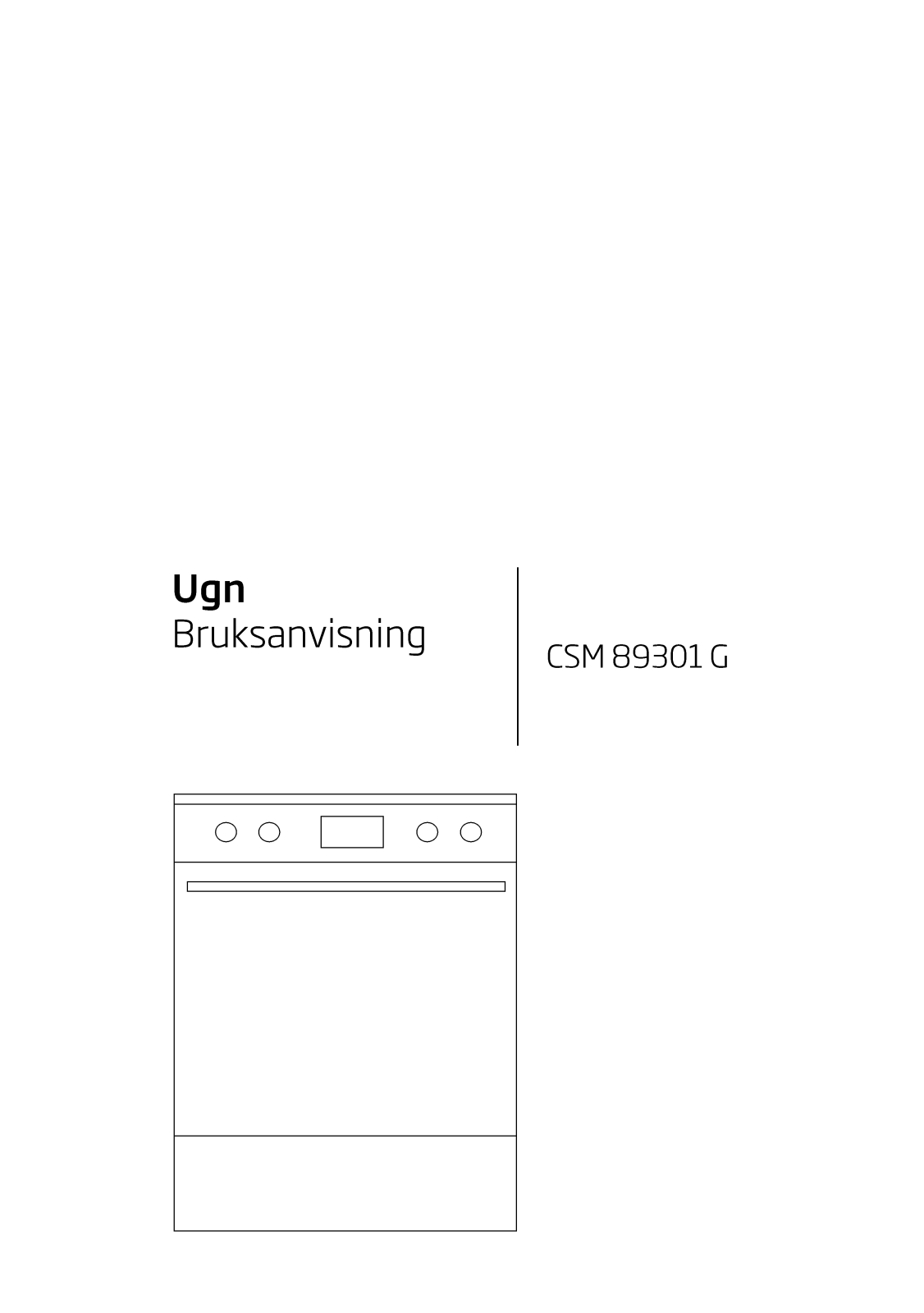 Beko CSM89301G User manual