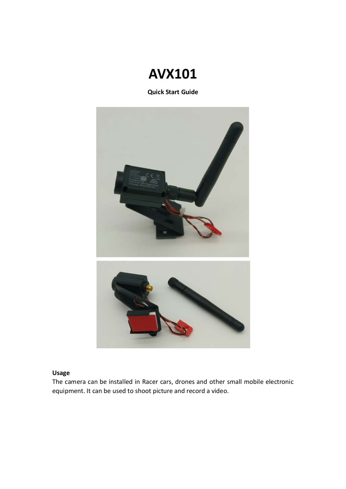 Hobbico AVX101 Users Manual