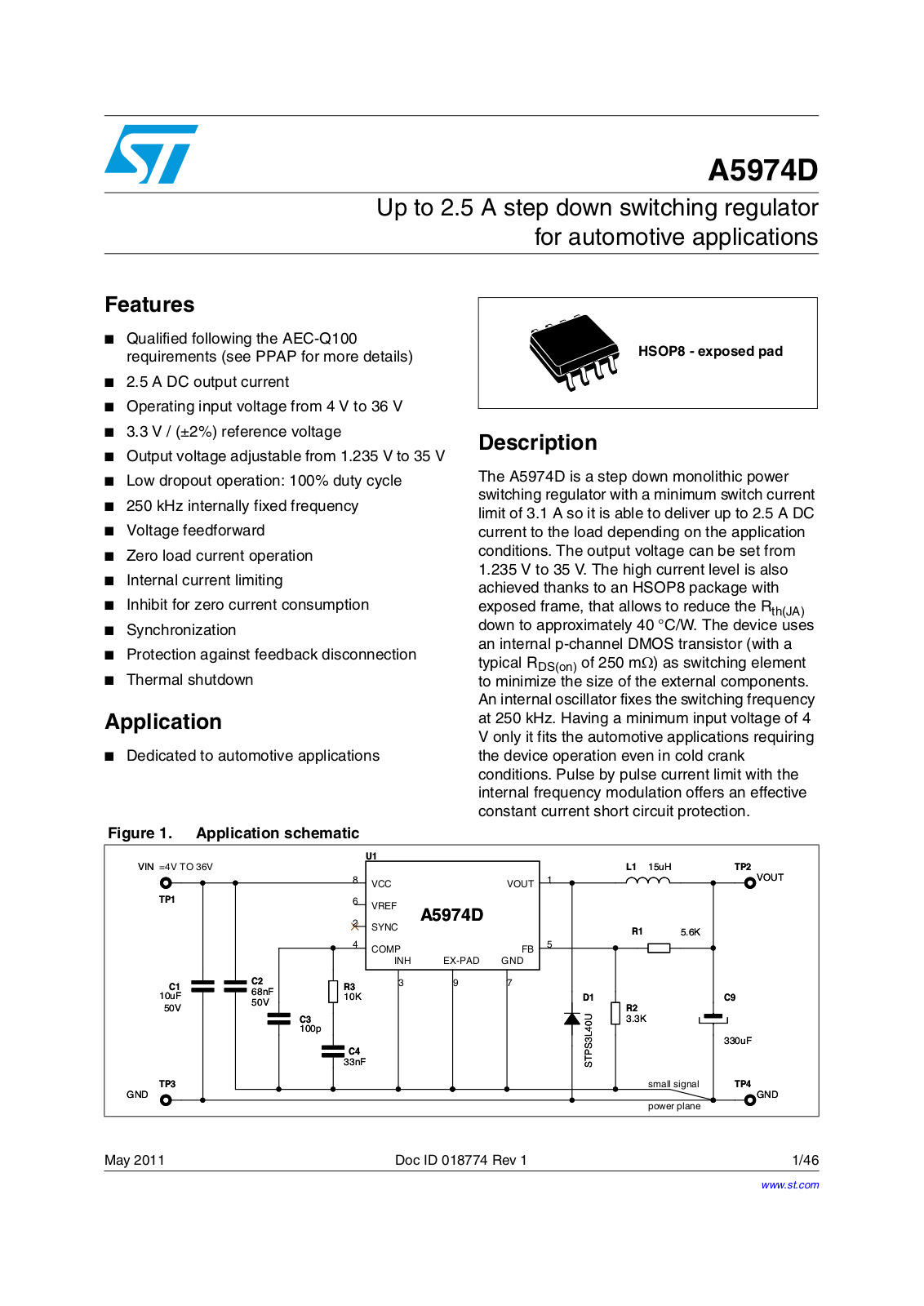 ST A5974D User Manual