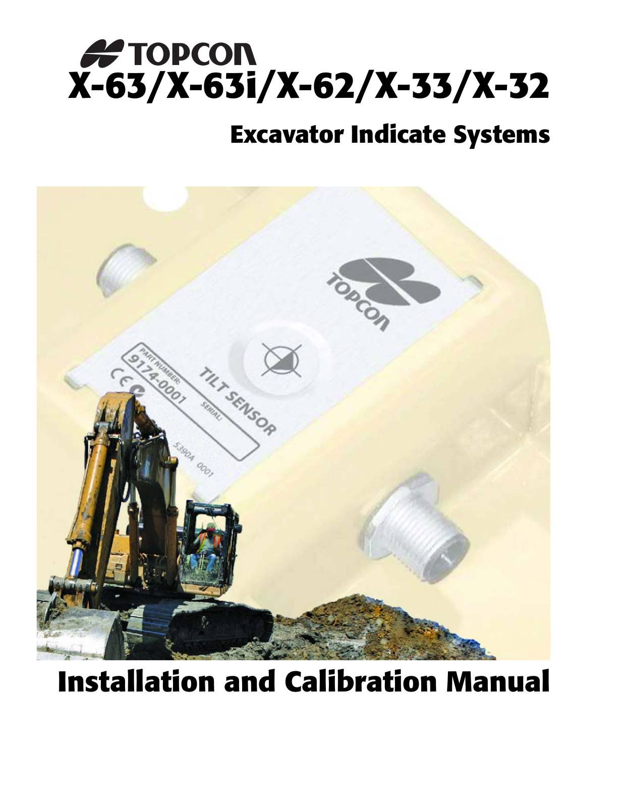 Topcon X-63, X-63i, X-62, X-32, X-33 Installation And Calibration Manual