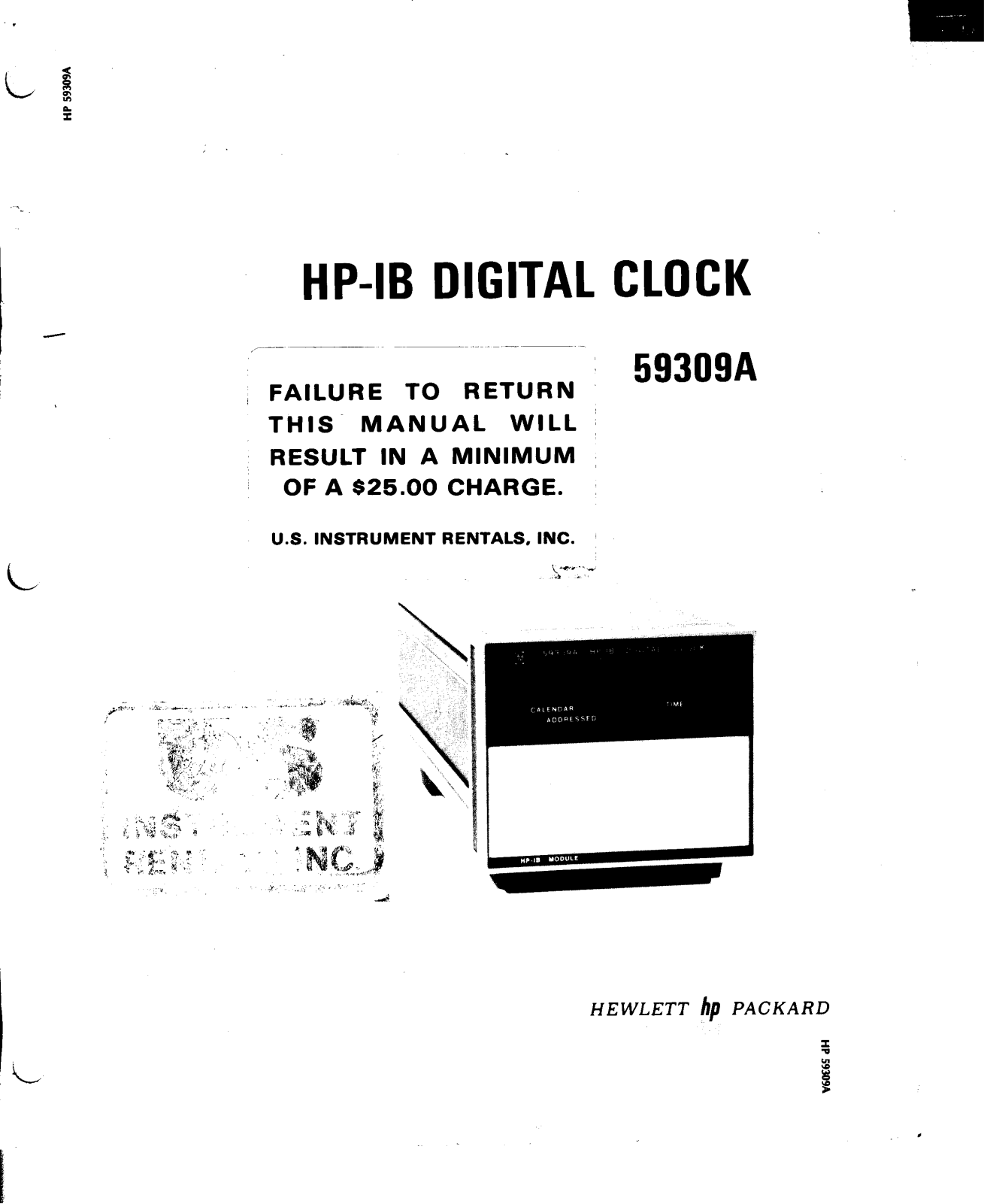 HP 59309a schematic