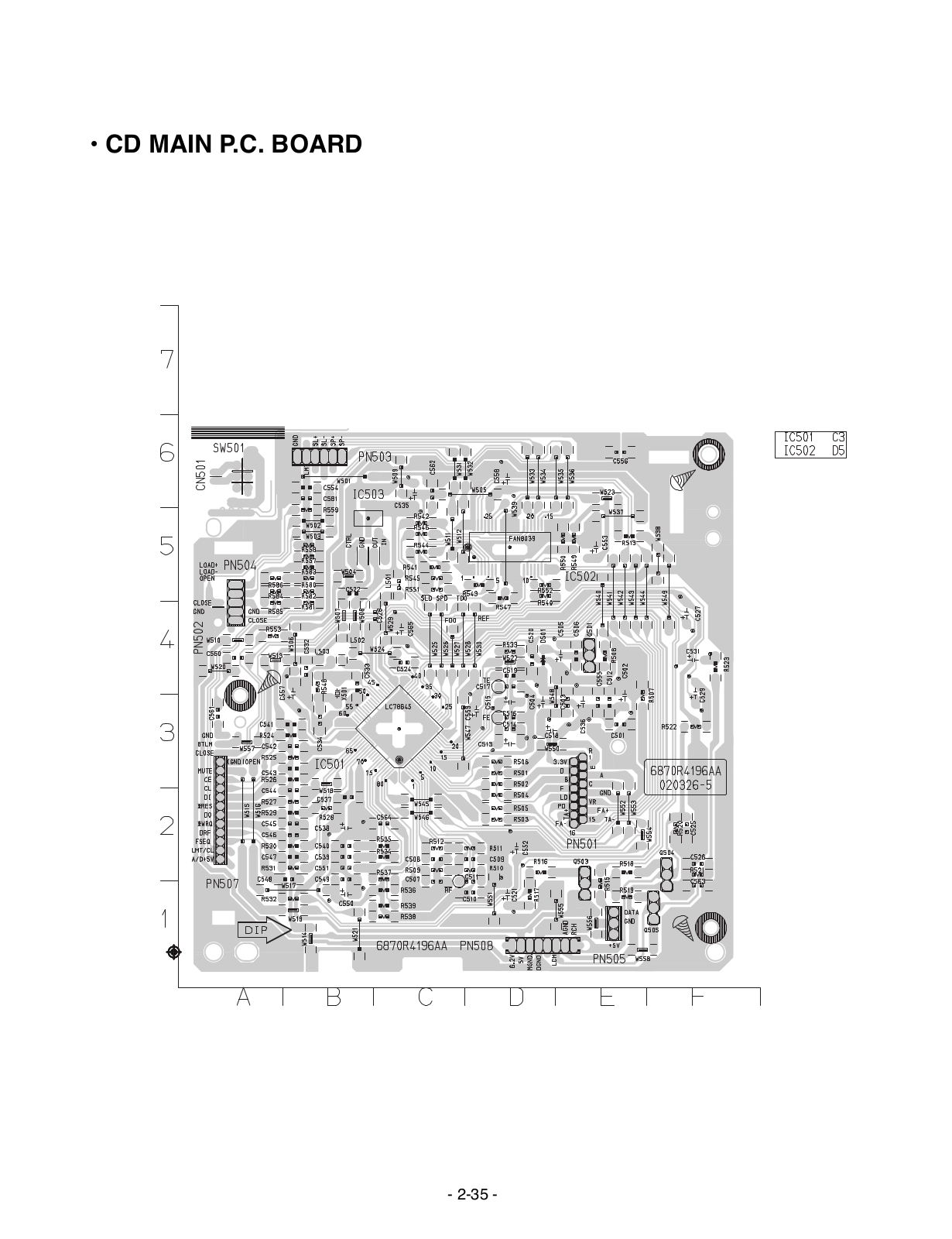 Goldstar FFH-295AX, FFH-1920 Service Manual MAIN PCB