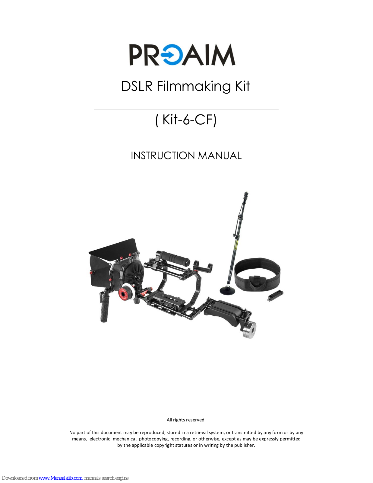 PROAIM Kit-6-CF, MB-600 Instruction Manual