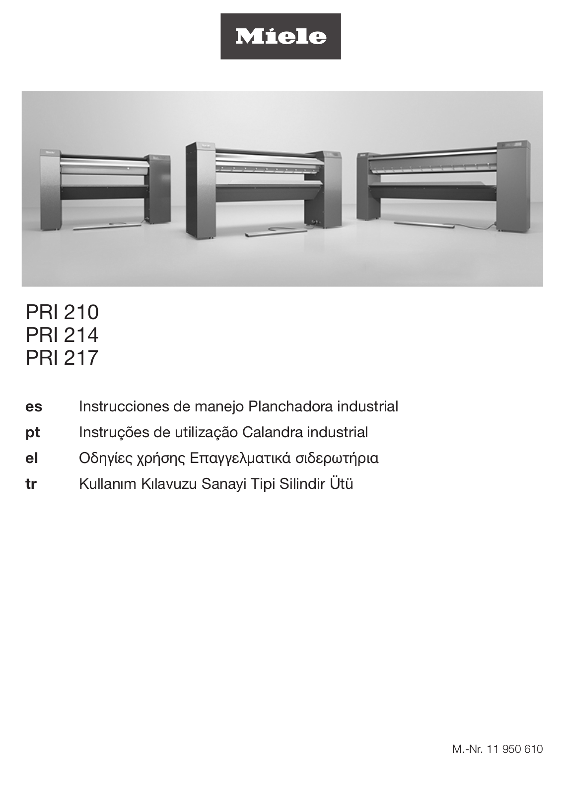 Miele PRI 210, PRI 214, PRI 217 Kısa-Kullanma Kılavuzu