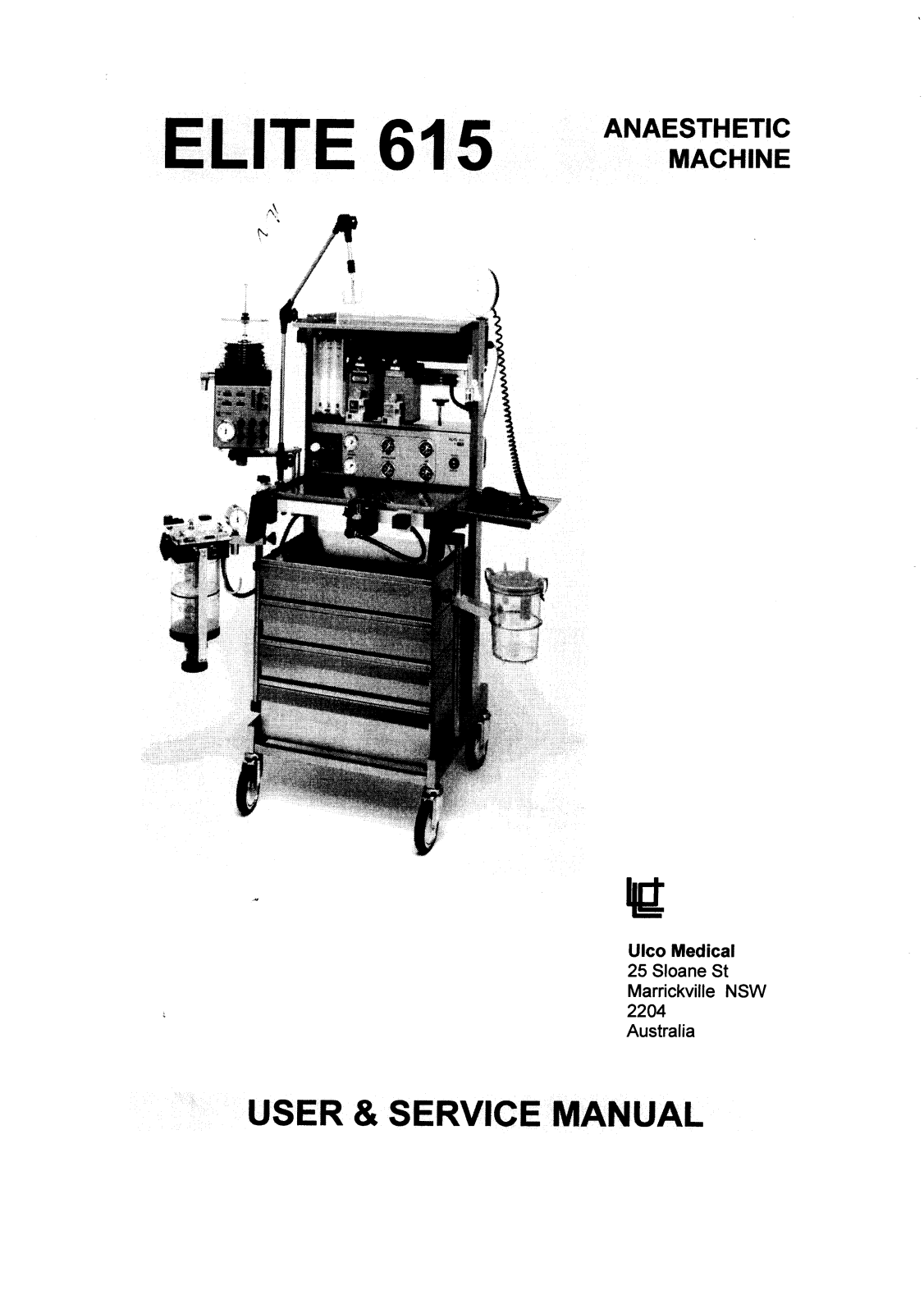 Ulco Medical ELITE 615 Service manual