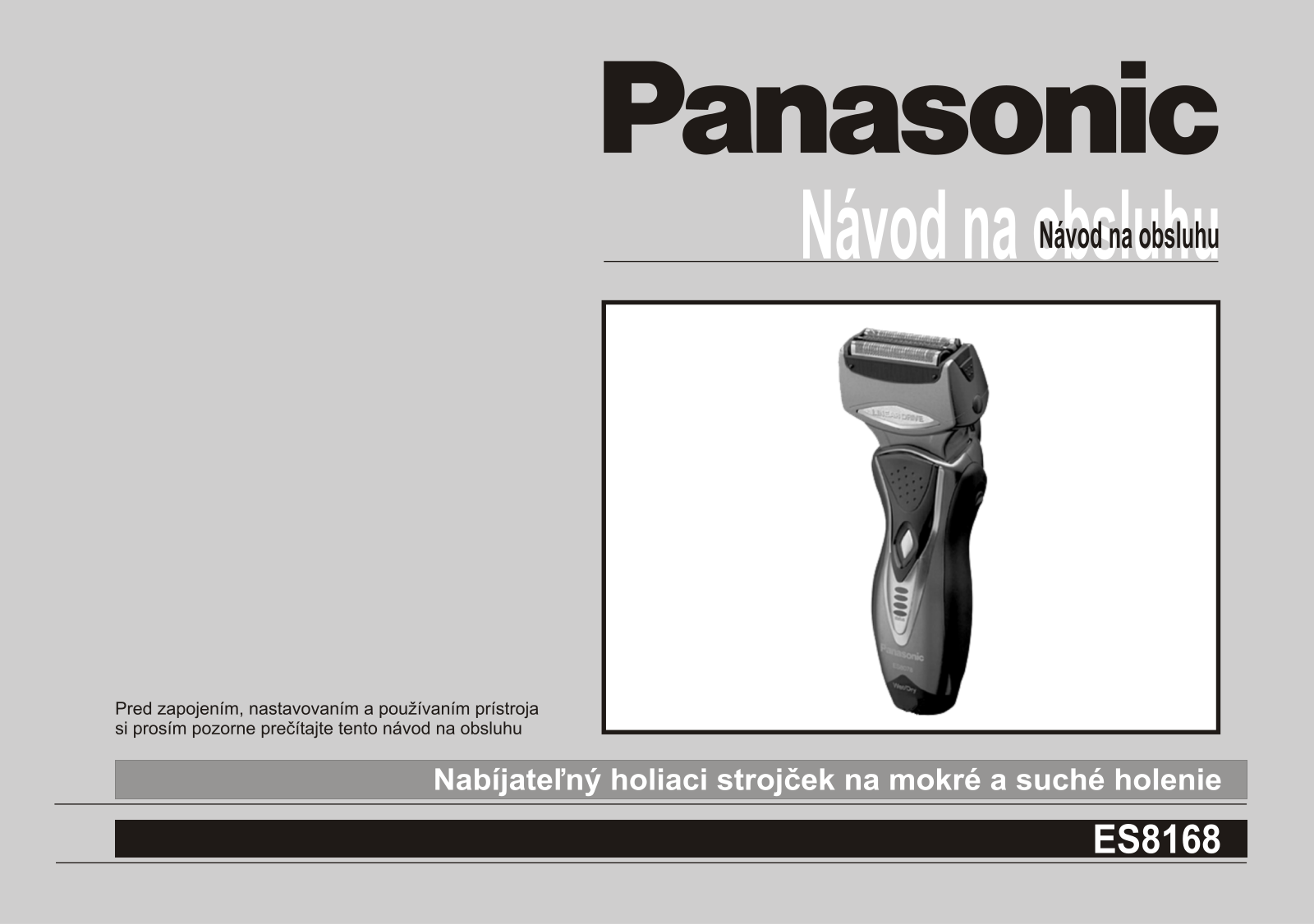 Panasonic ES-8168 User Manual