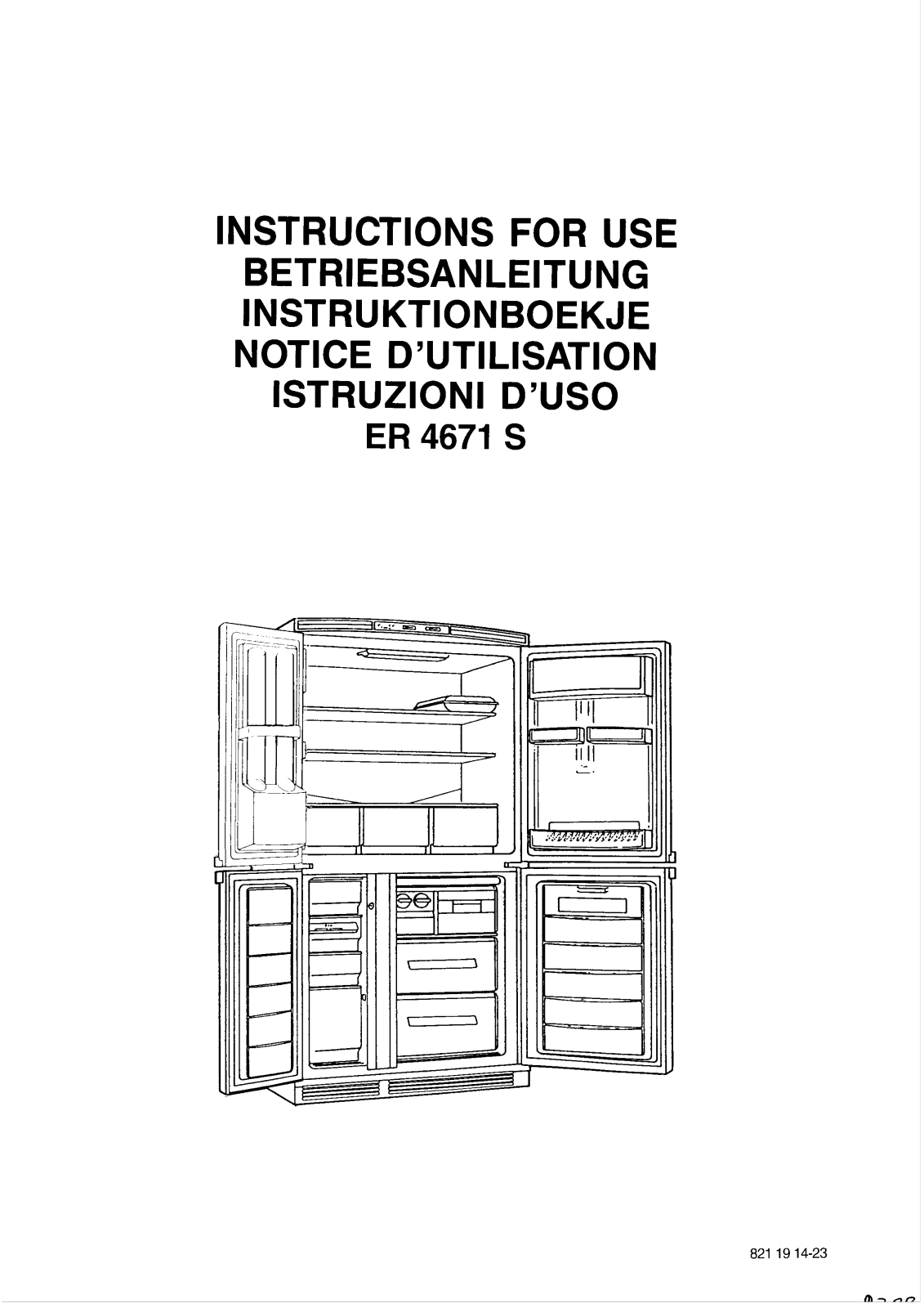 AEG ER4671S, ER4671S User Manual
