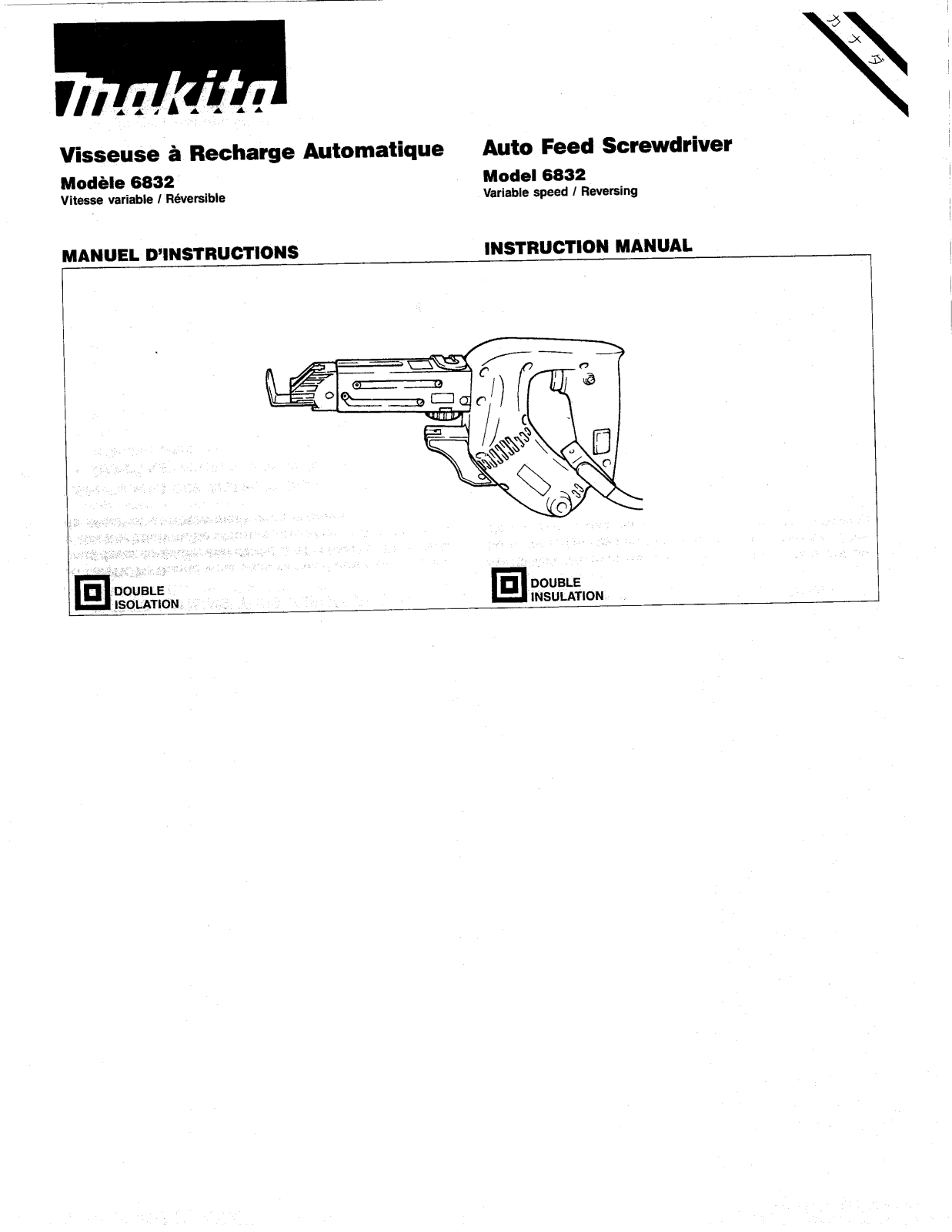 Makita 6832 User Manual